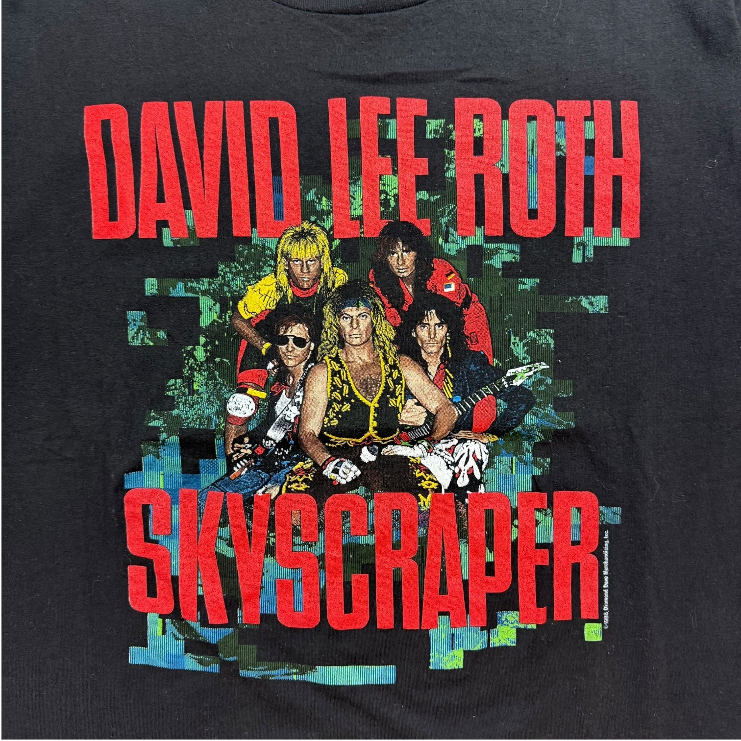 1988 David Lee Roth Skyscraper Tee Black