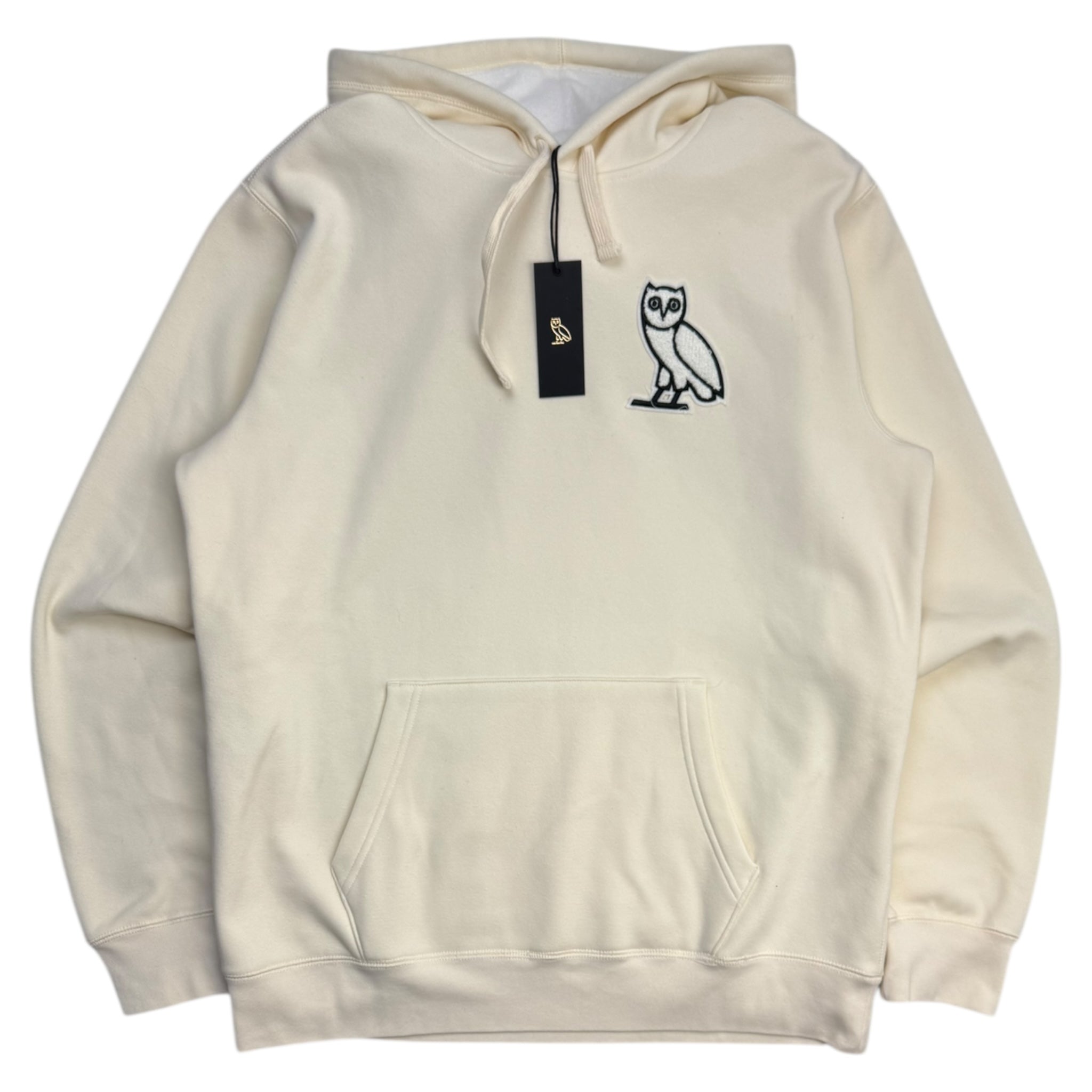 OVO Plush Owl Hoodie Cream SS22