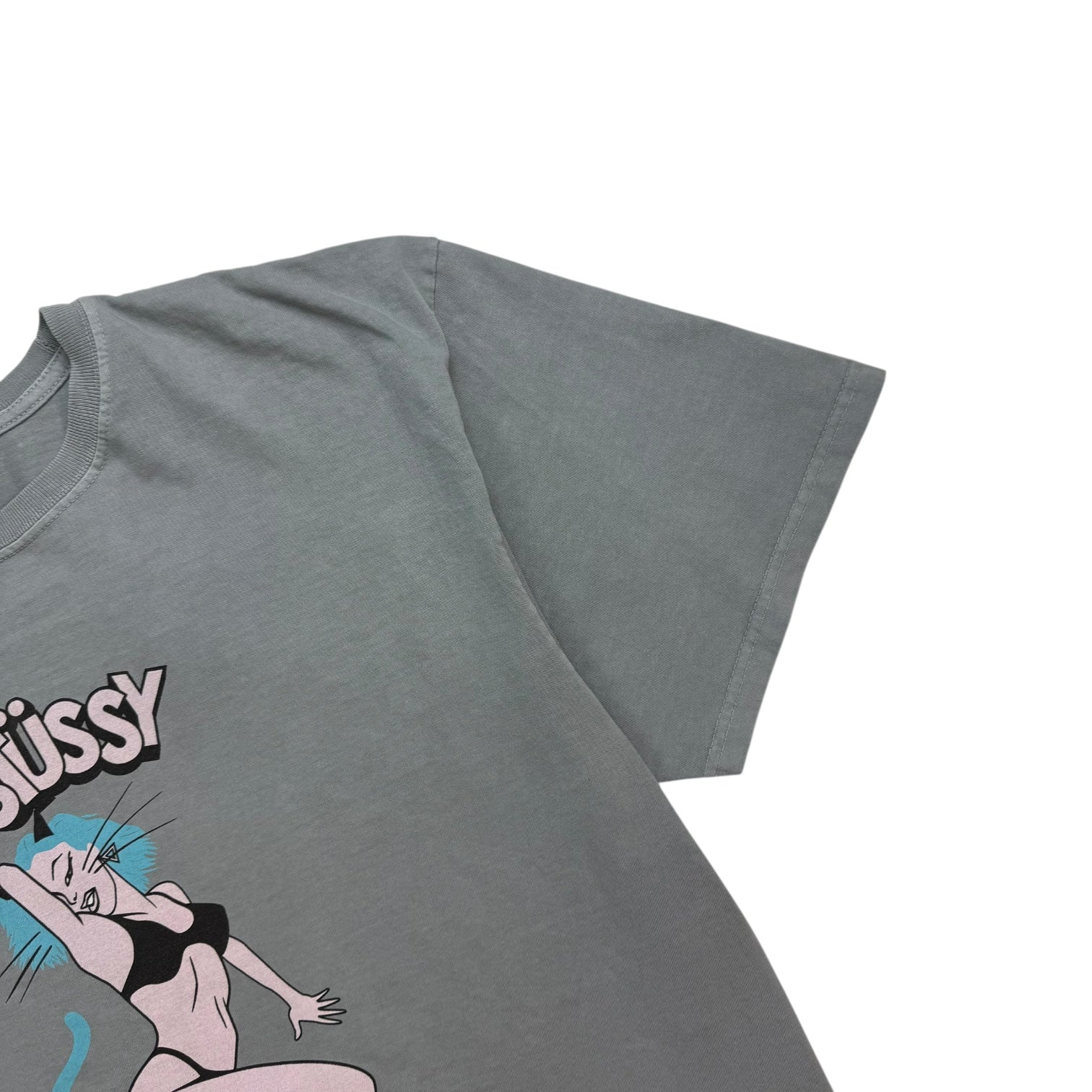 Stussy New York Club Pigment Dyed Tee Grey