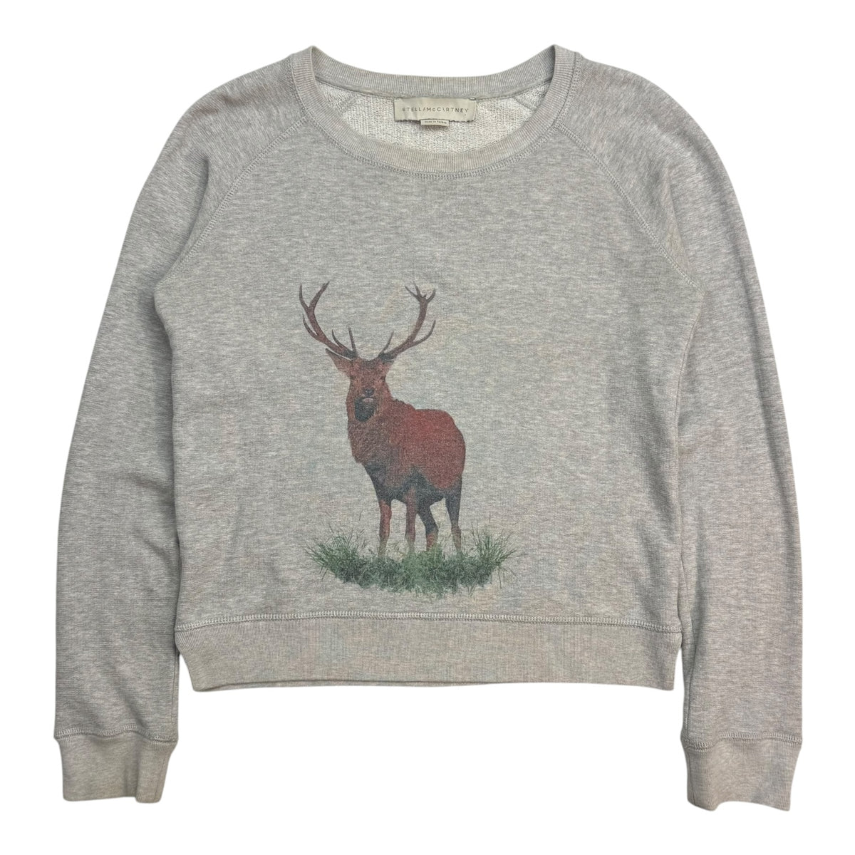 (W) Stella McCartney Deer Crewneck Grey