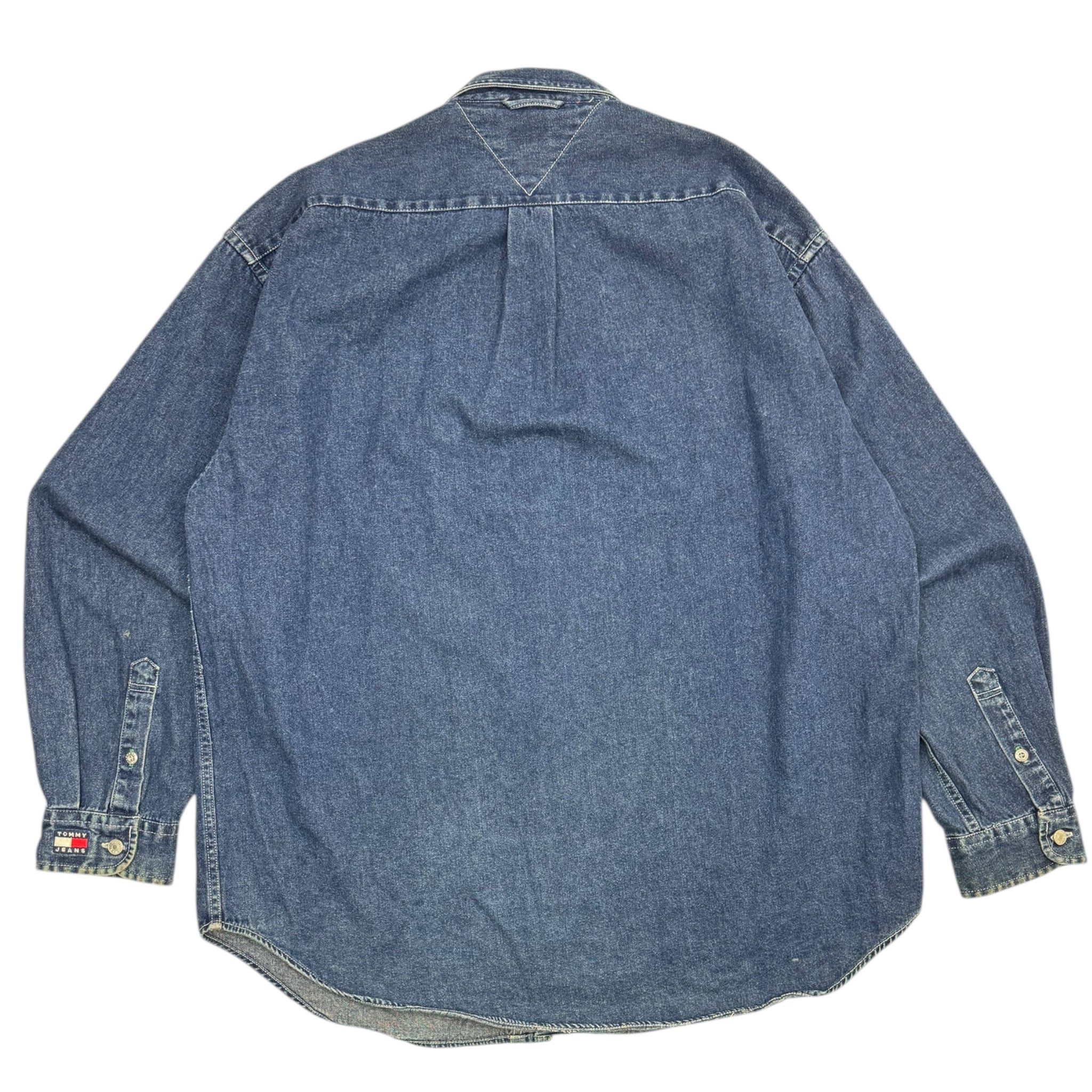 Vintage Tommy Hilfiger Jeans Denim Flag Shirt