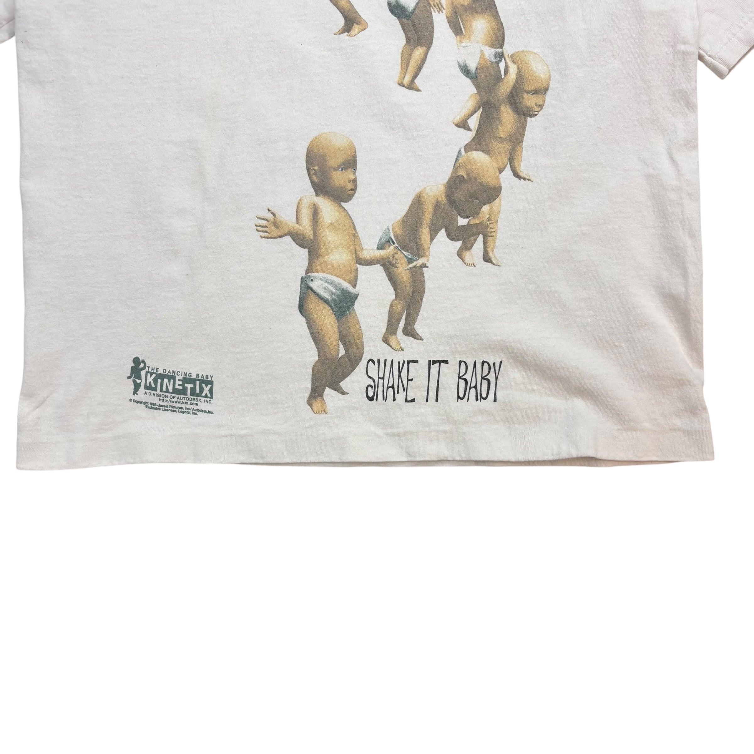 1998 The Dancing Baby Kinetix Tee White