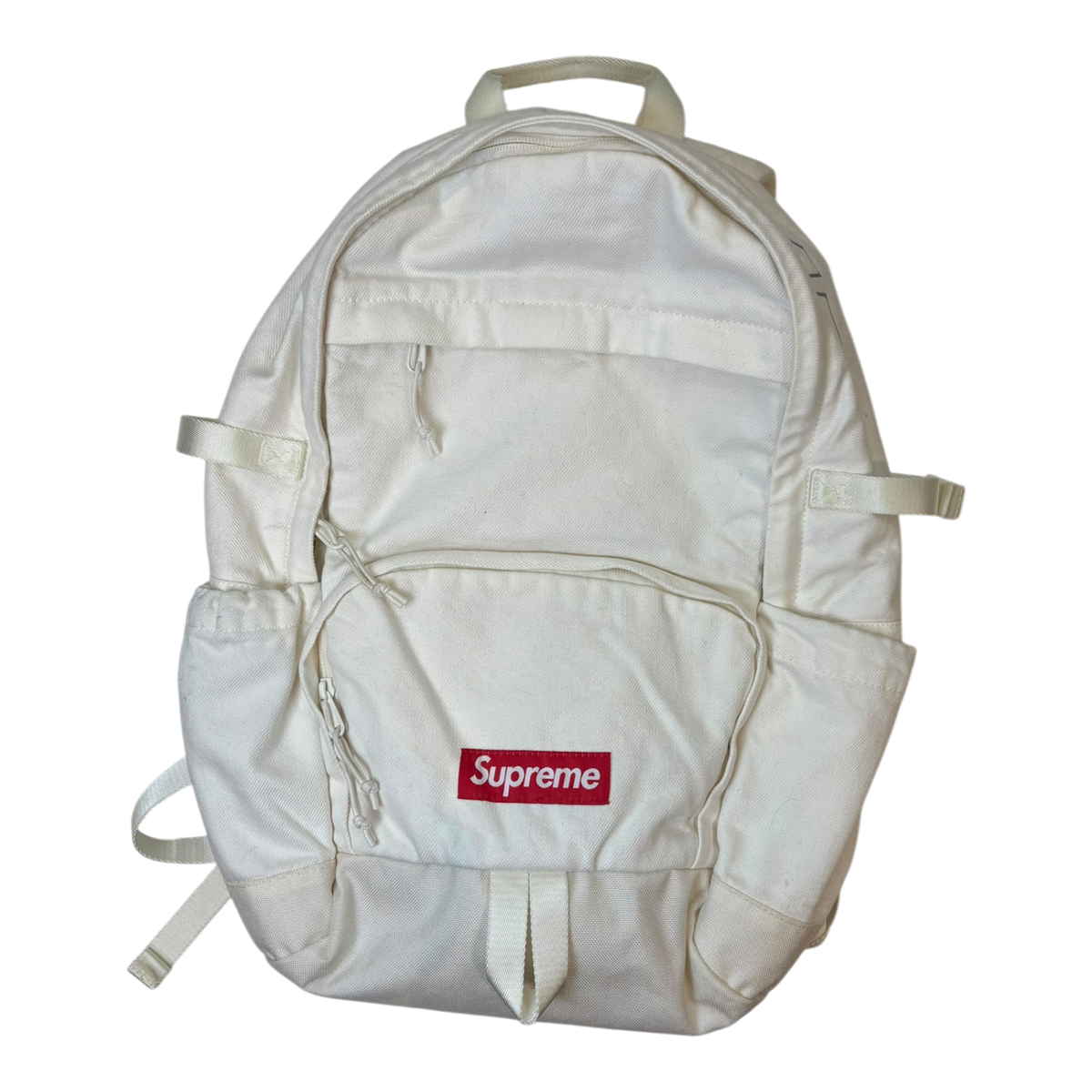 F/W25 Supreme Denim Cordura Backpack White
