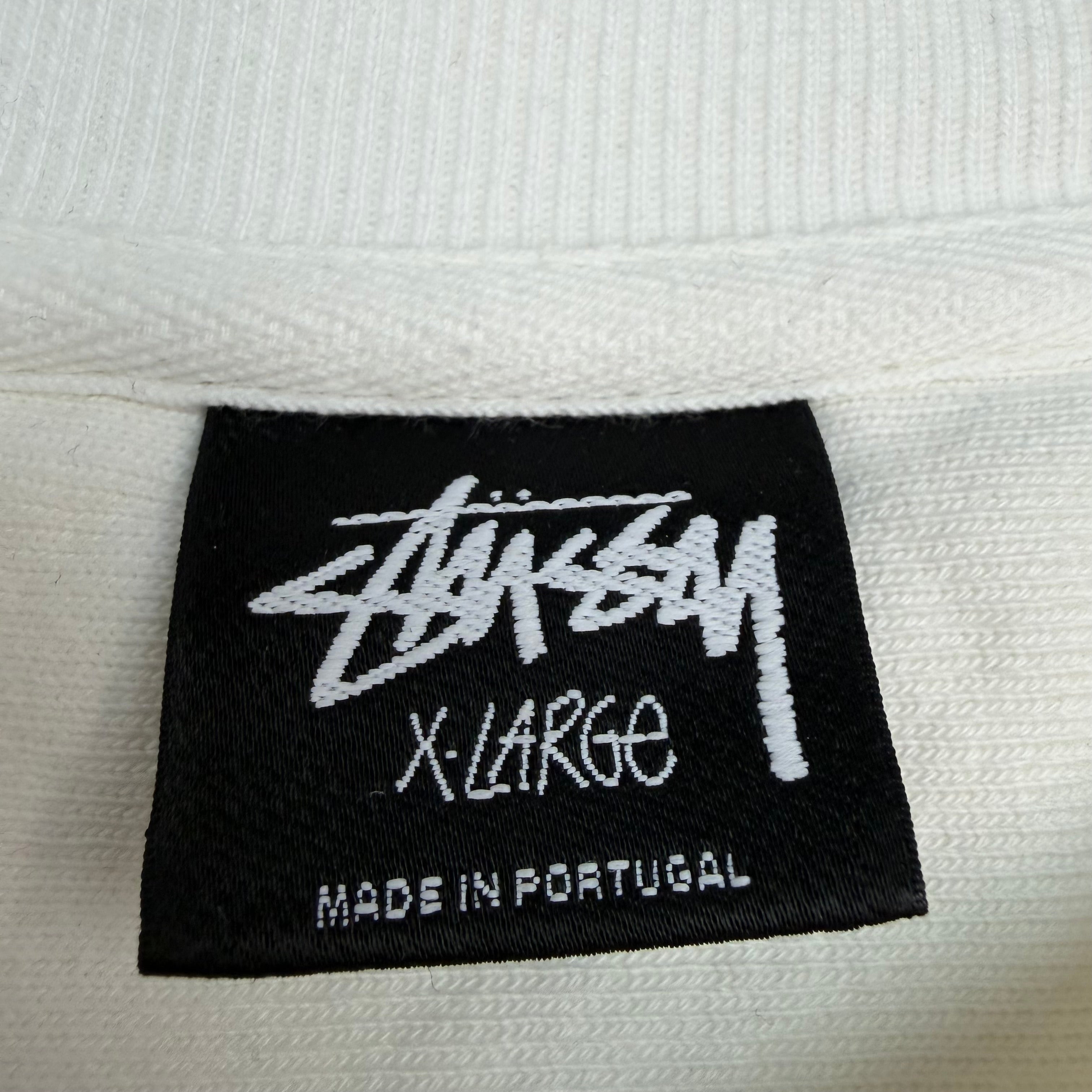Stussy 8 Ball Pigment Dyed Crewneck White