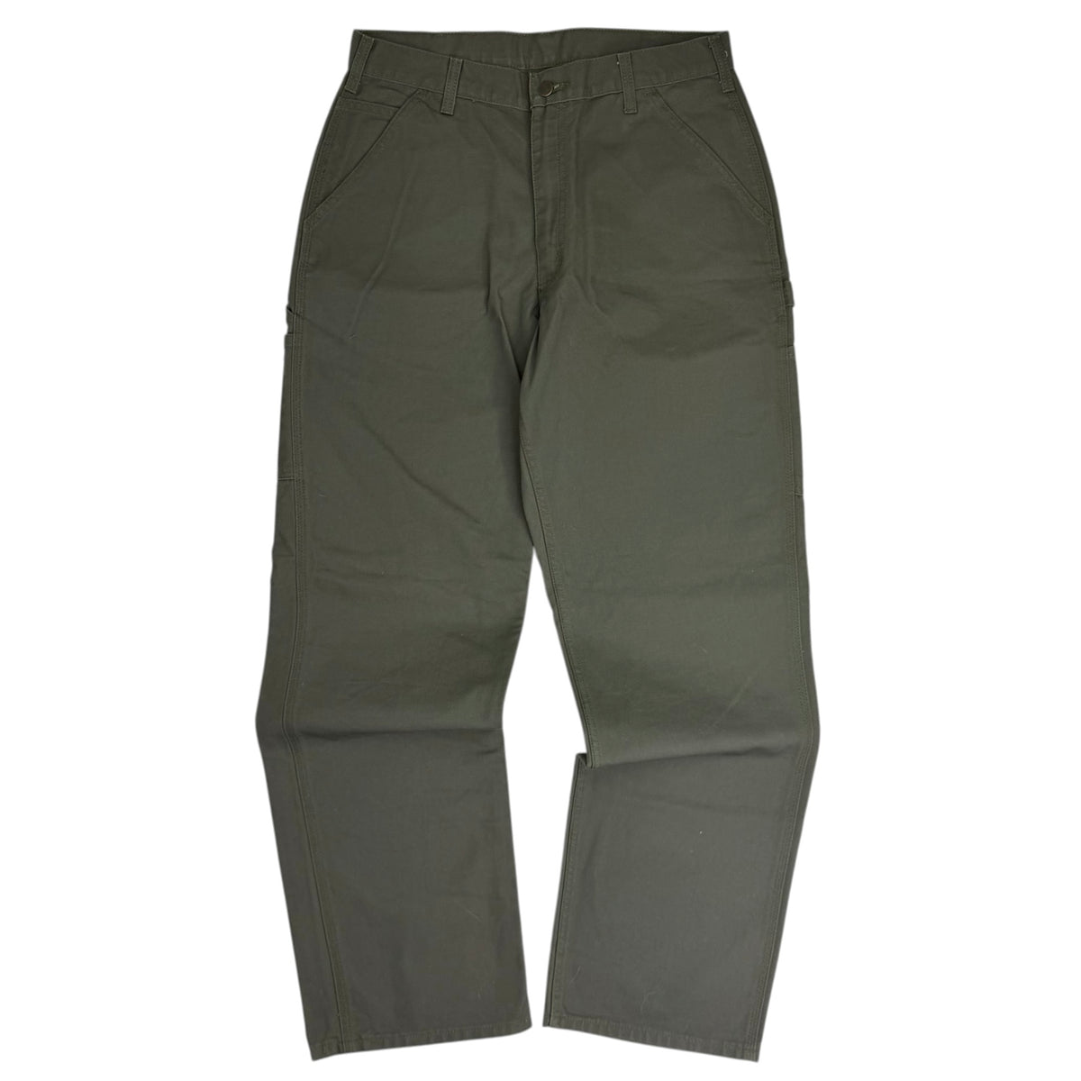 Carhartt Loose Fit Washed Duck Utility Work Pants Green