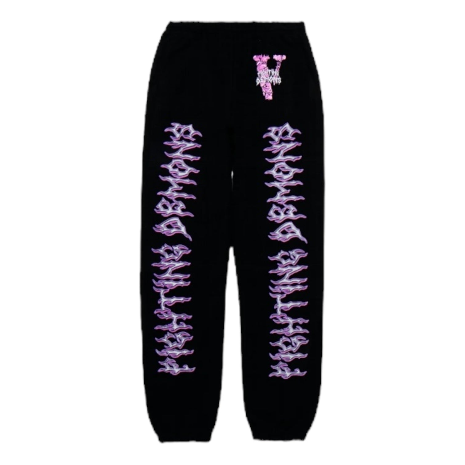 Vlone x Juice Wrld FD Rider Sweatpants Black/Purple