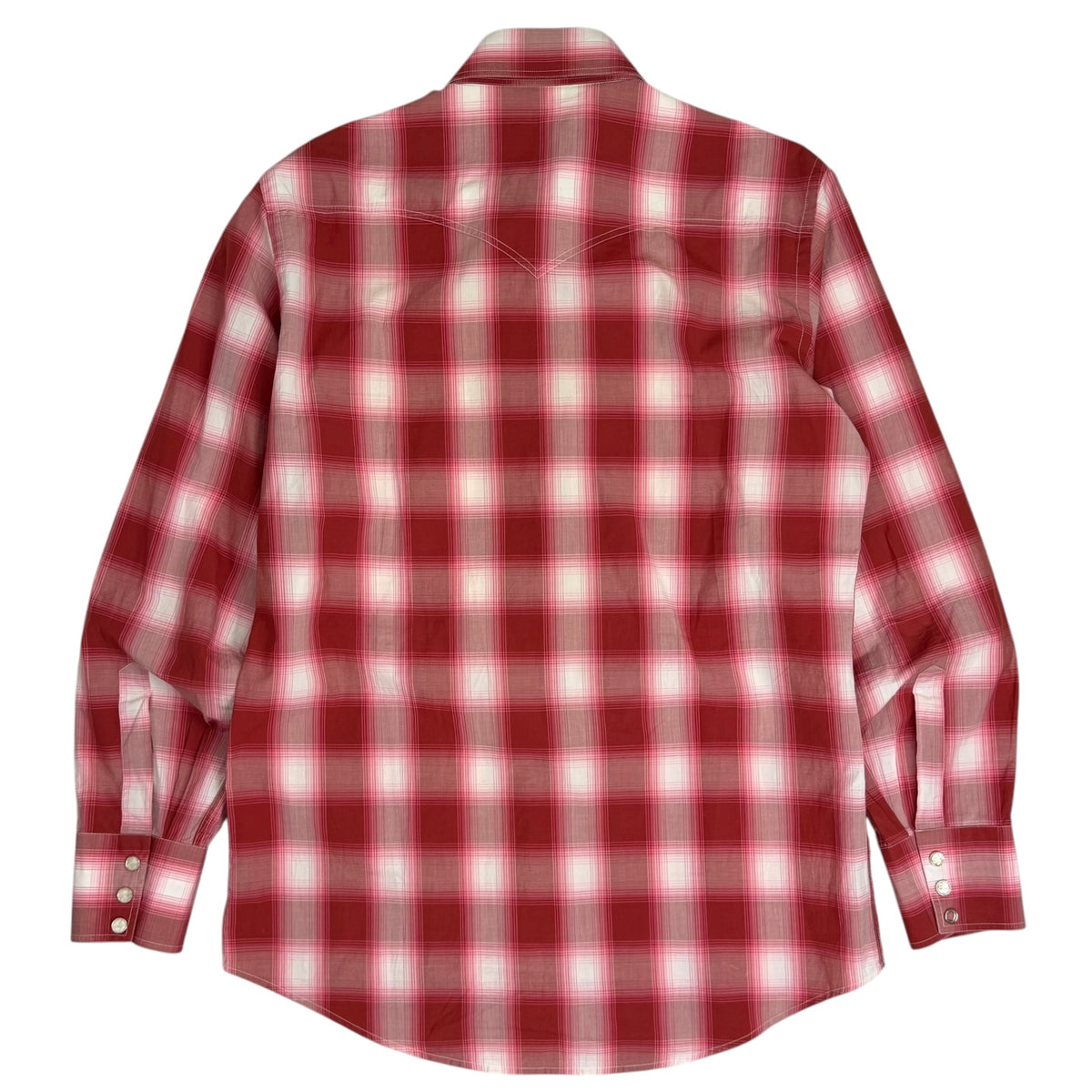 Tom Ford Western Plaid Snap Button Flannel Red