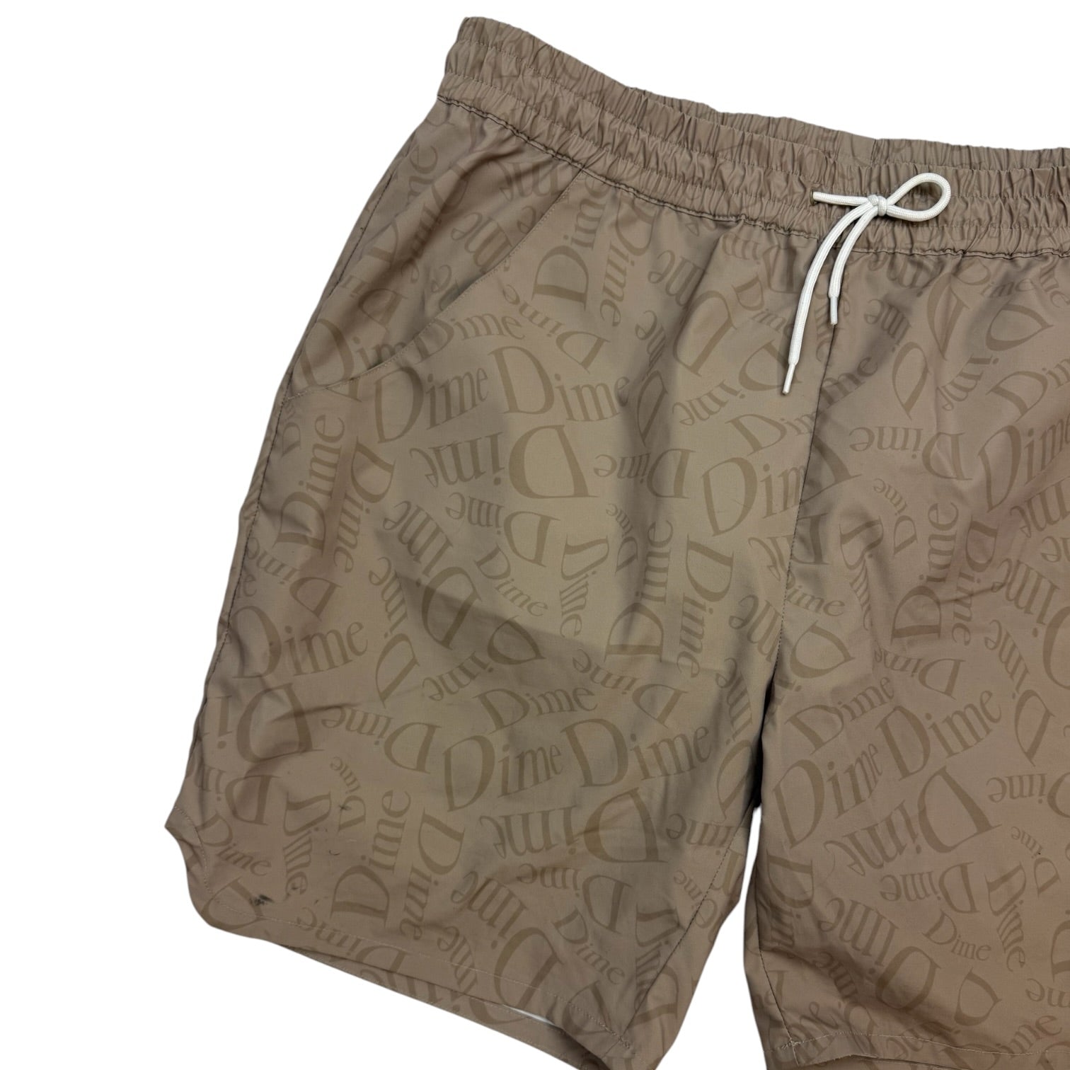 Dime Allover Shorts Tan