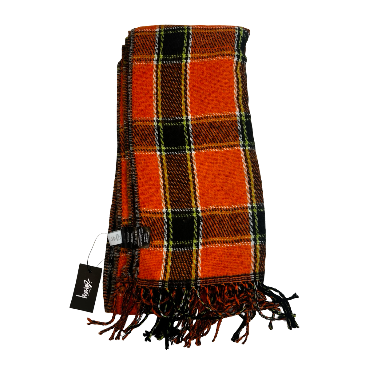 Stussy Tree Bark Wool Scarf