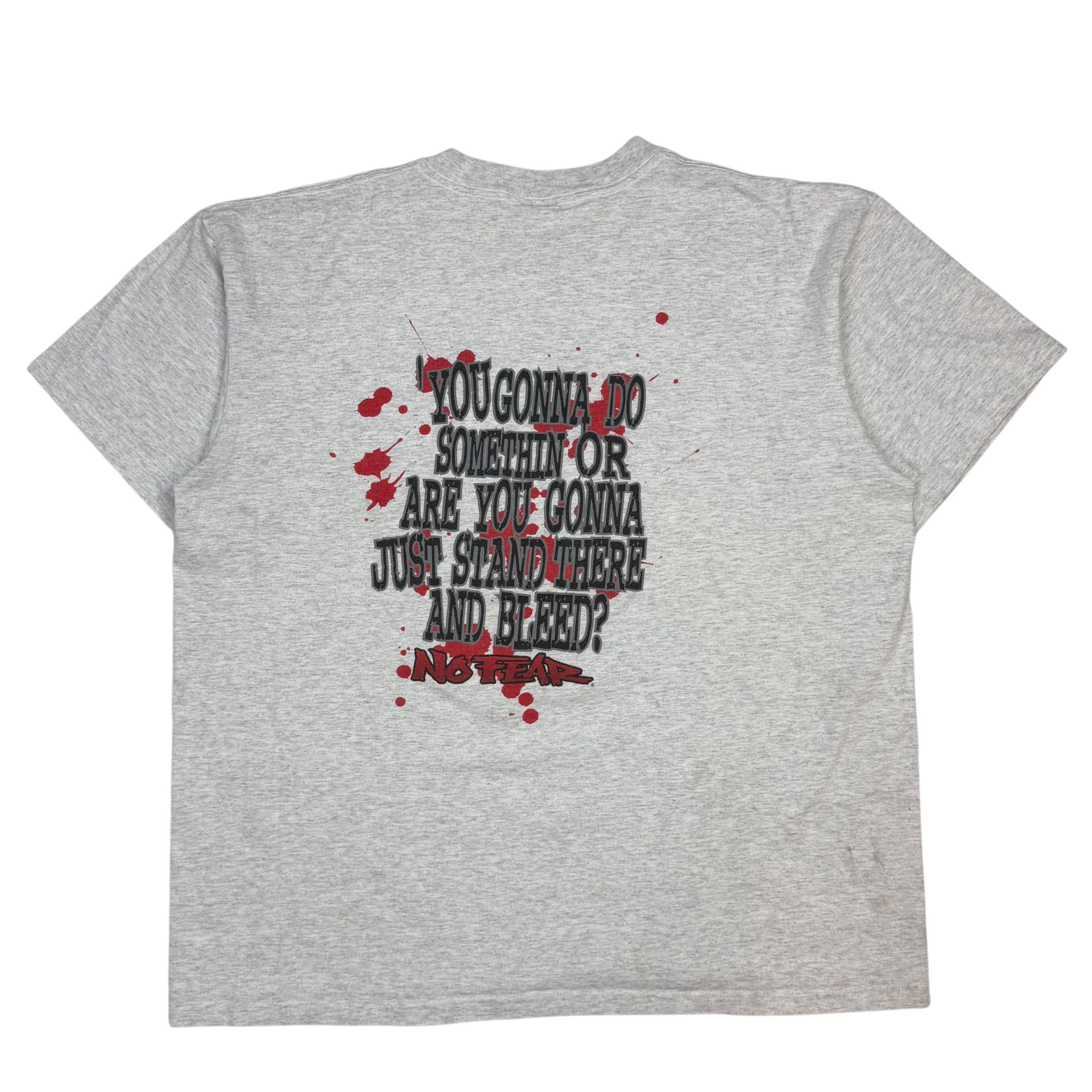 Vintage No Fear “You Gonna Do Somethin or Are You Gonna Just Stand There and Bleed?” Tee Grey