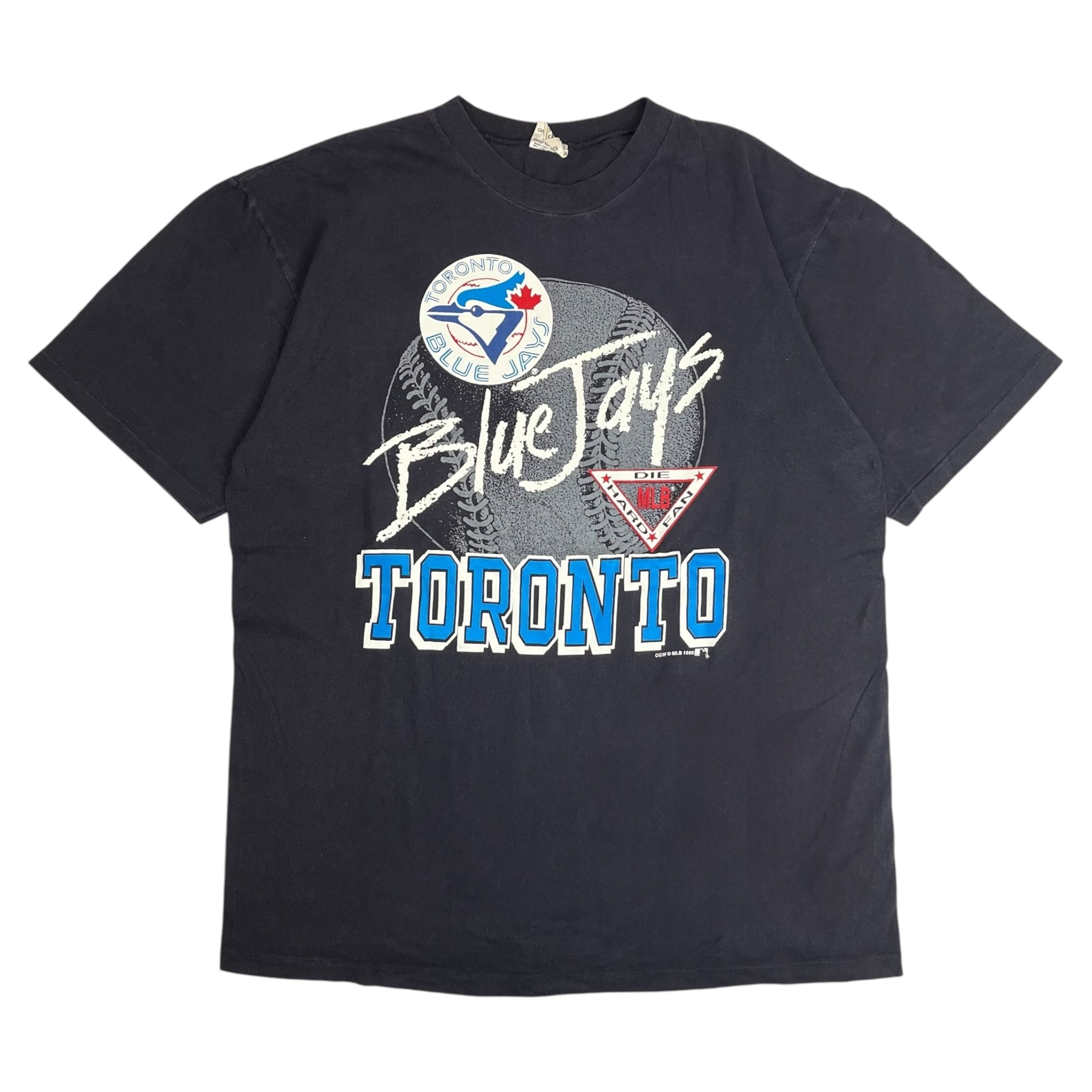 1990 Toronto Blue Jays “Die Hard Fan” Tee Black