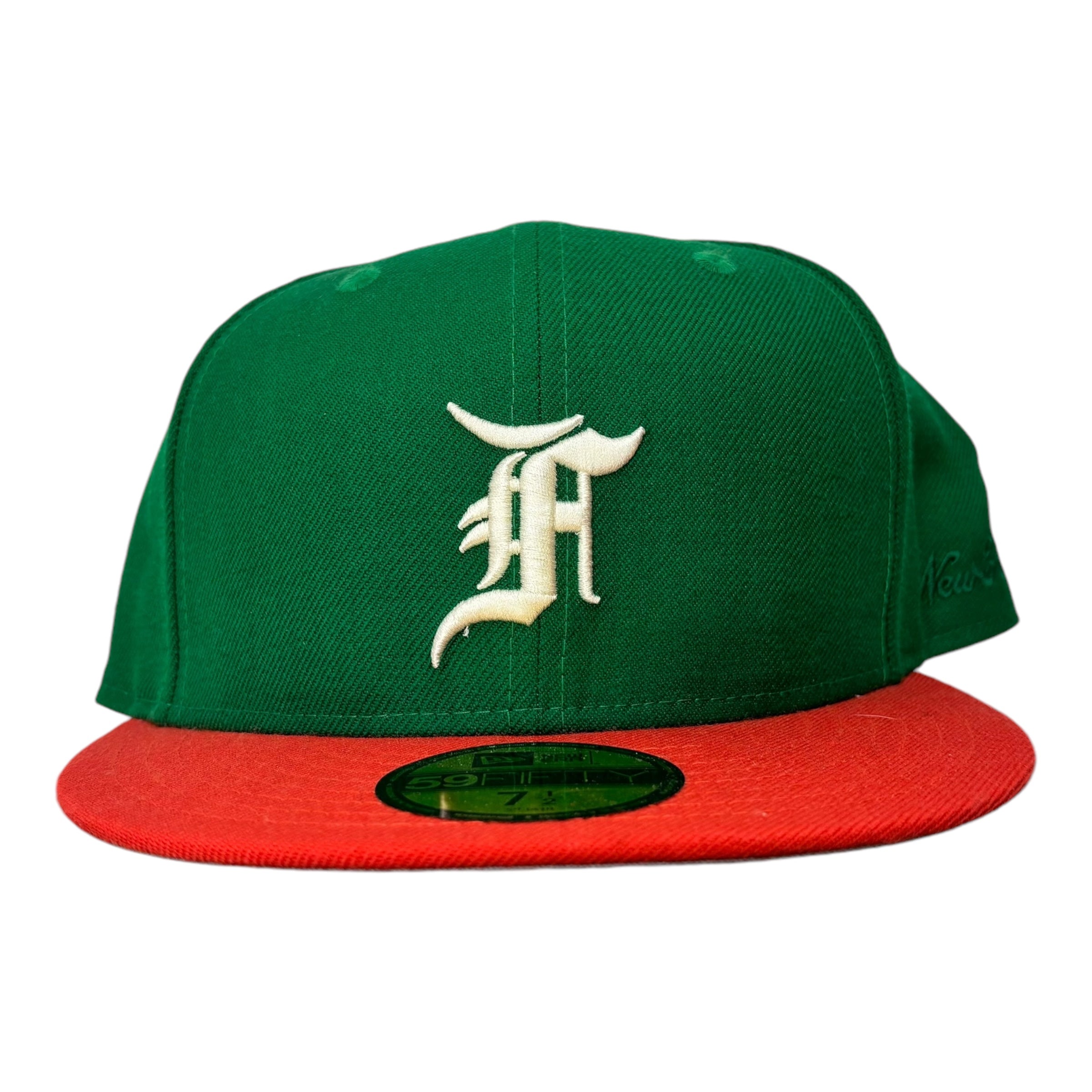 Fear Of God Essentials Fitted Hat Green Orange