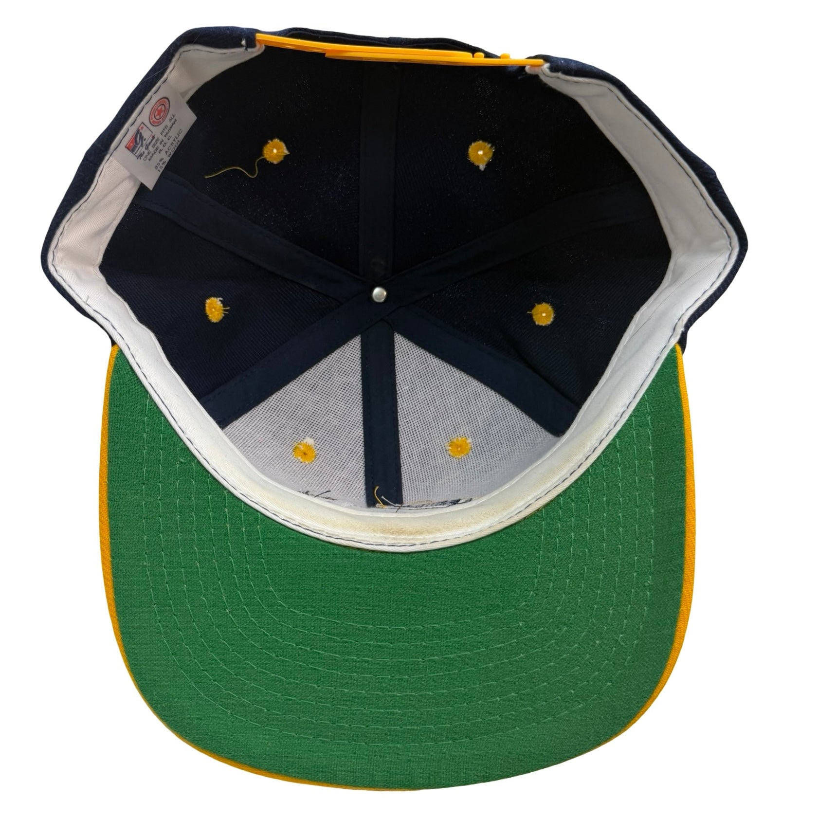 Vintage UCLA Bruins Bear Snapback Navy/Yellow
