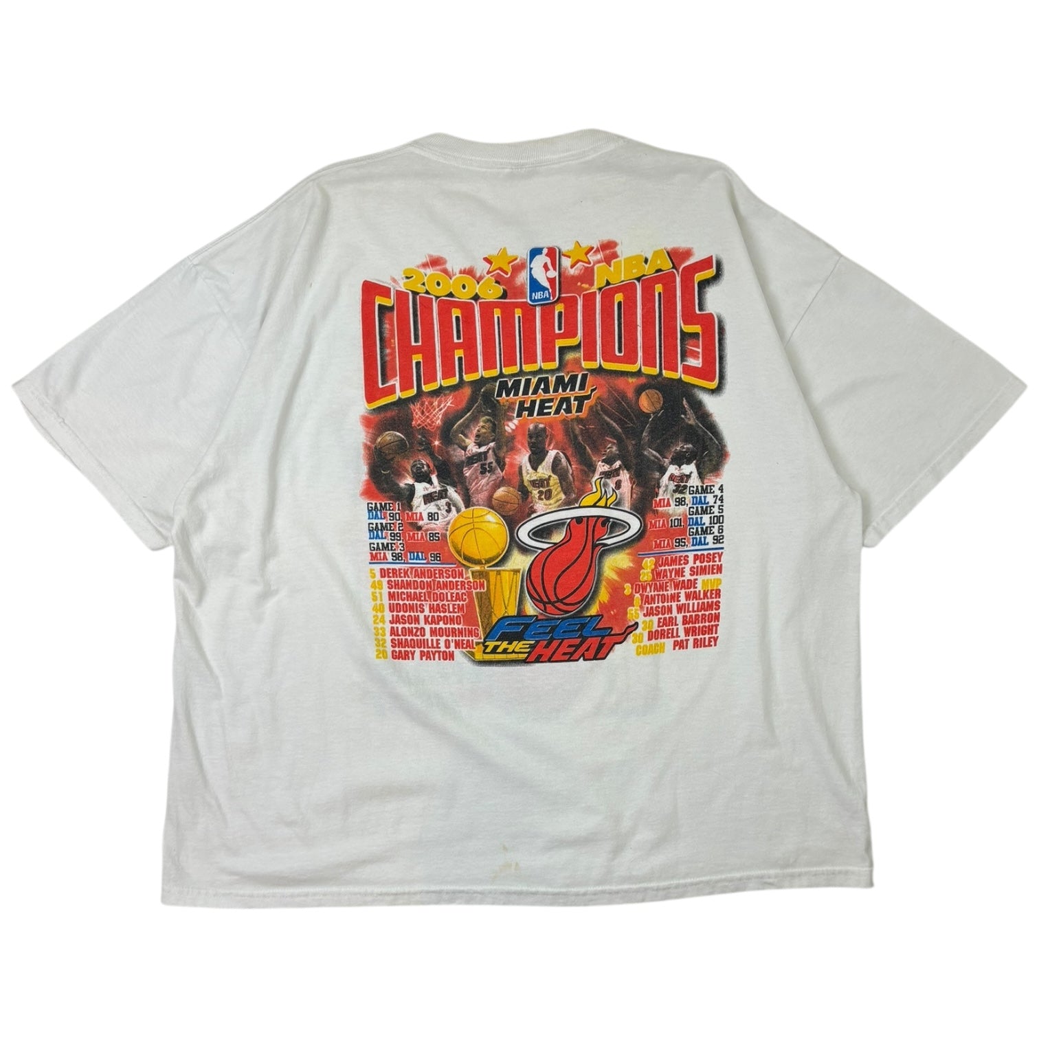 Vintage 2006 Miami Heat NBA Champions T-Shirt White