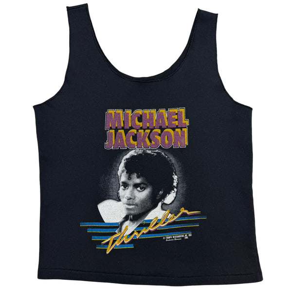 (W) 1984 Michael Jackson Thriller Tank Top Black
