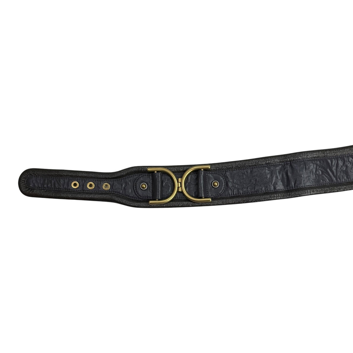 (W) Stella McCartney Vegan Leather Waist Belt Black/Purple