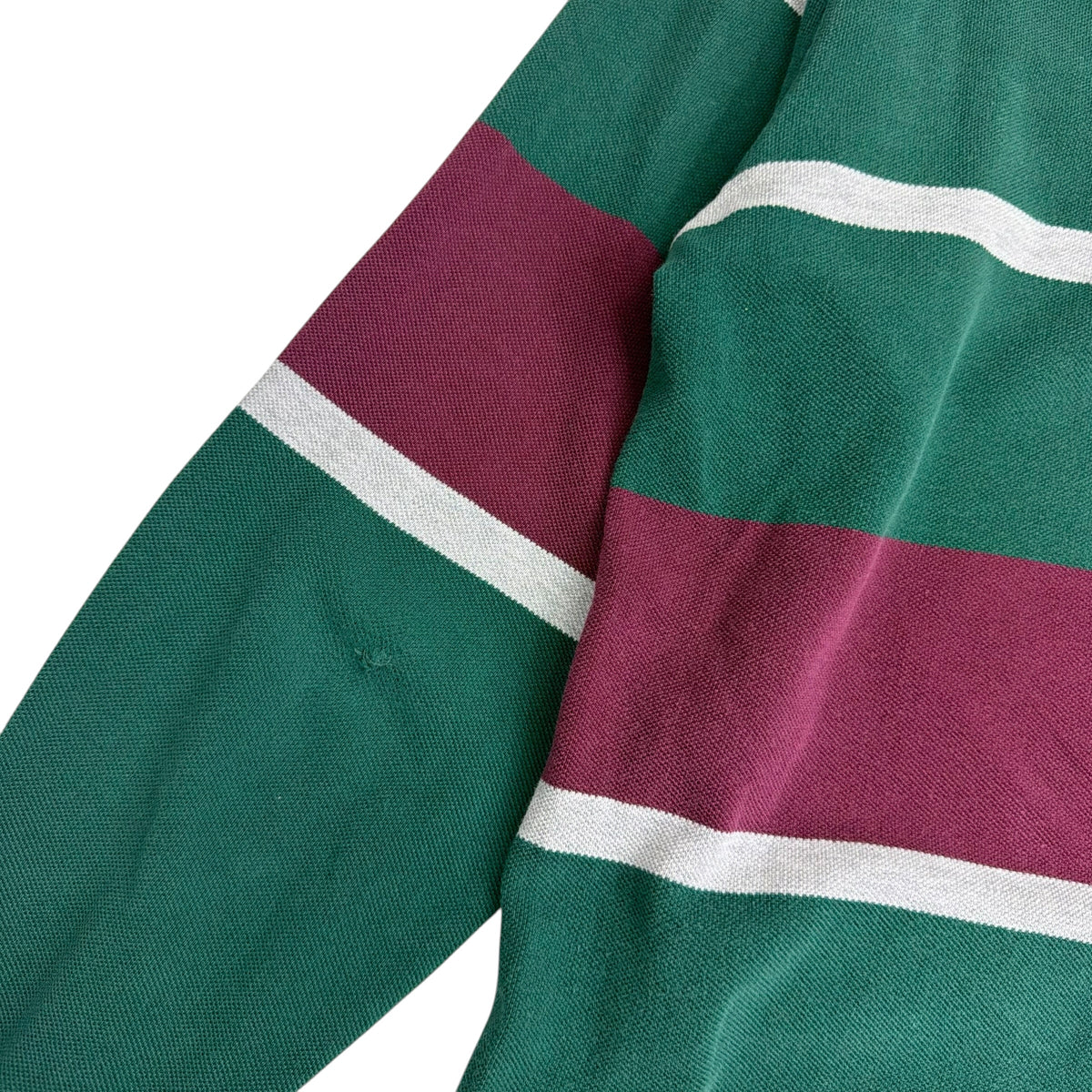 Vintage Polo Ralph Lauren Stripe Rugby Polo Green
