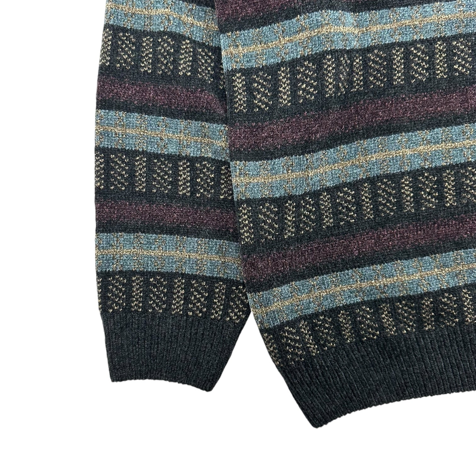 Vintage Stripe Pattern Multicolour Sweater