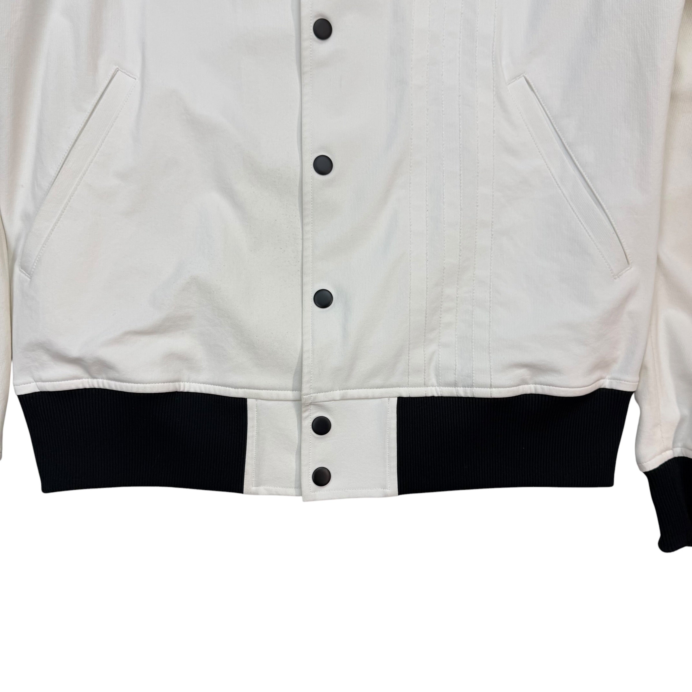 Adidas Y-3 Yohji Yamamoto PU Bomber Jacket White/Black