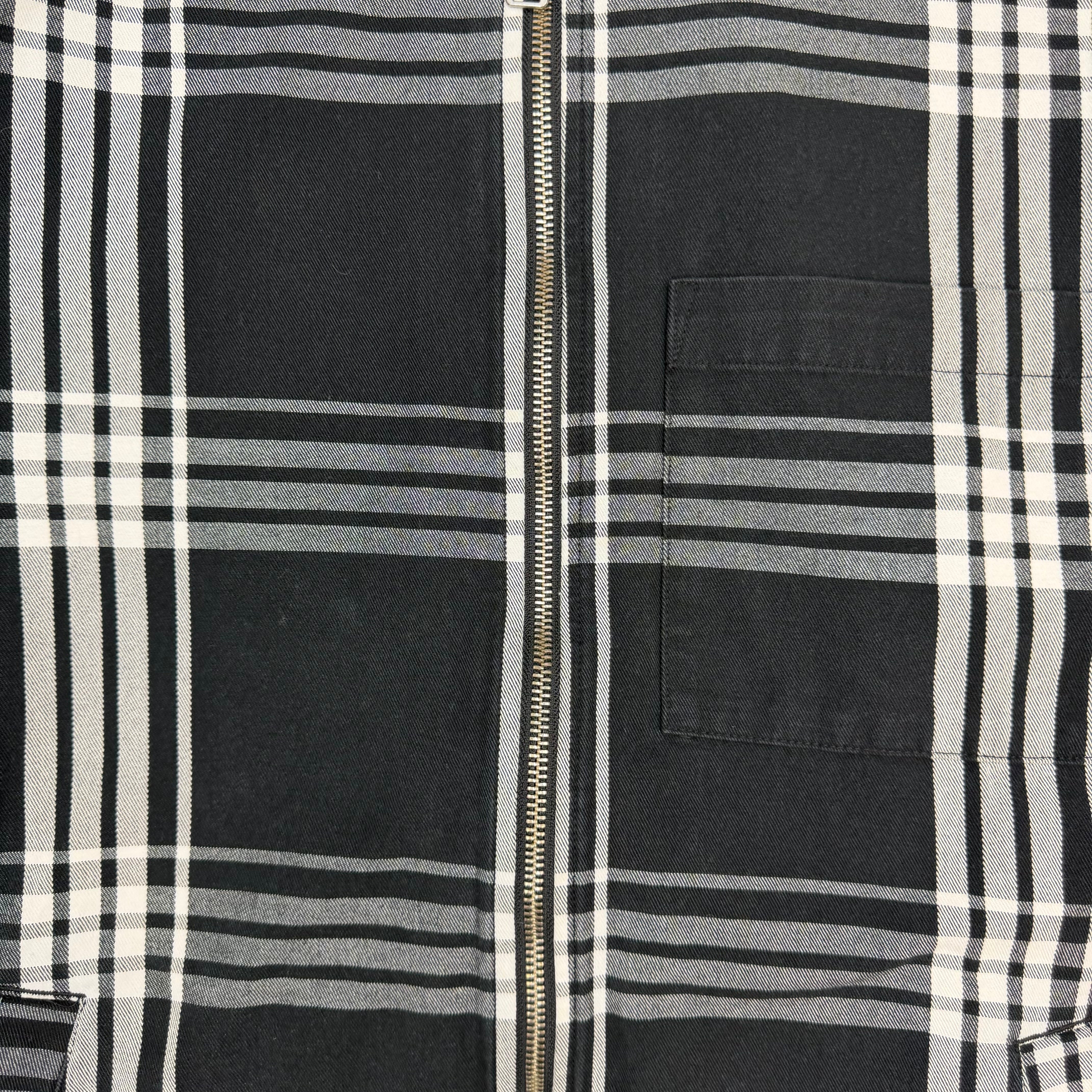 Carhartt WIP Cahill Zip Up Shirt Jacket Black/White