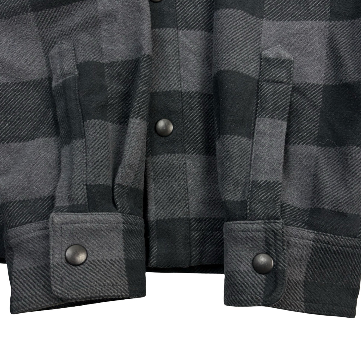 Palm Angels Curved Logo Flannel Black/Grey