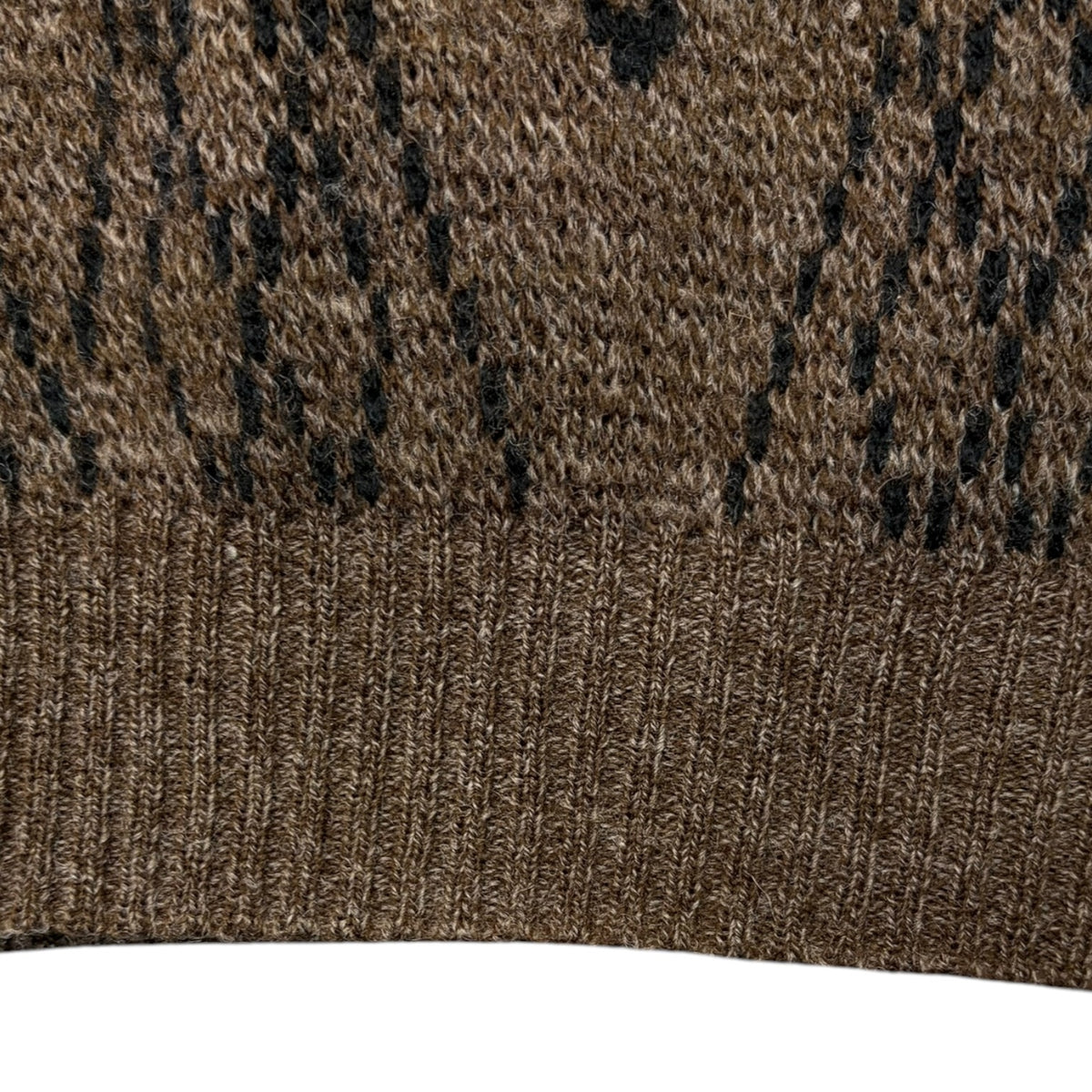 Vintage 90s Knit Crewneck Sweater Brown