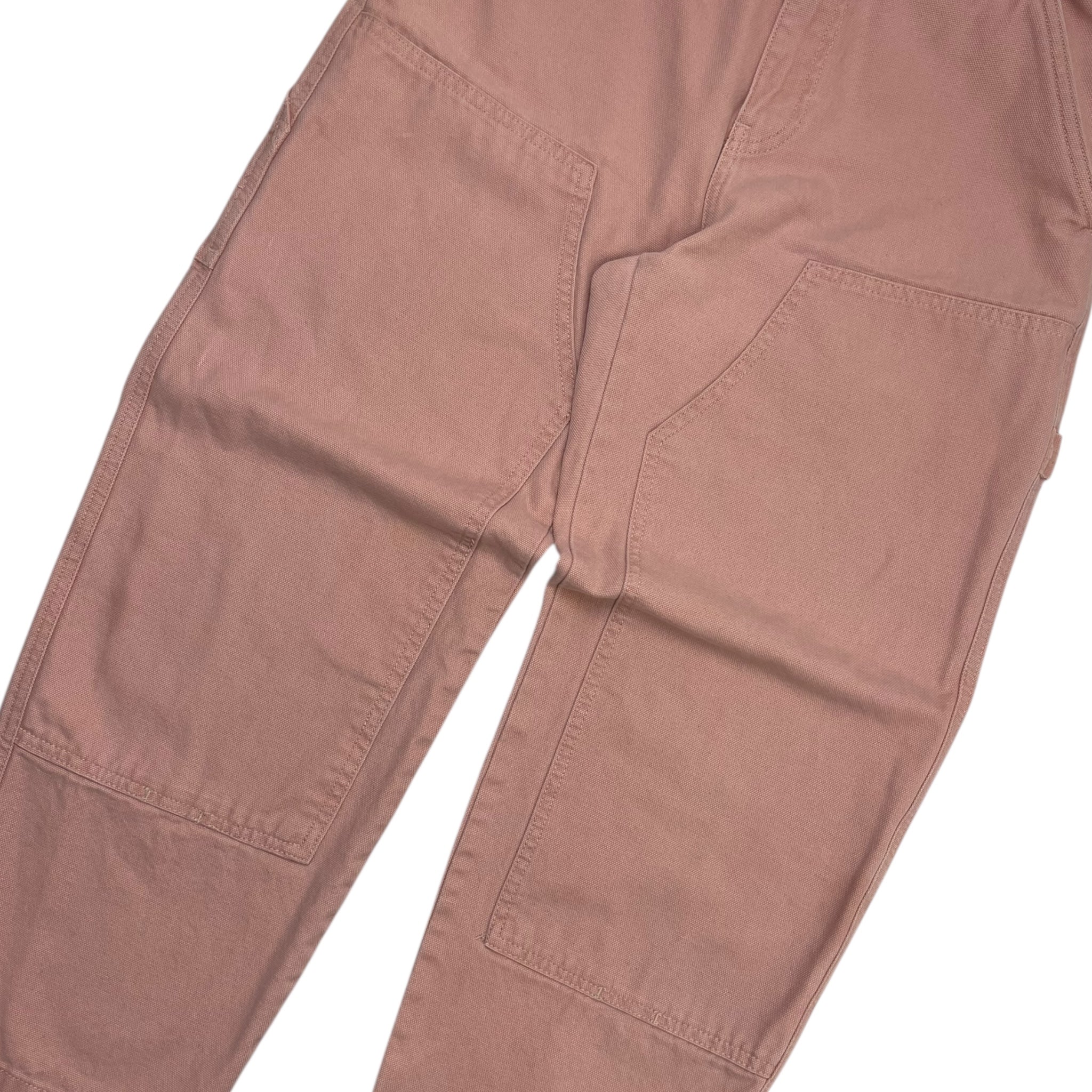 Stussy Canvas Double Knee Work Pant Salmon Pink