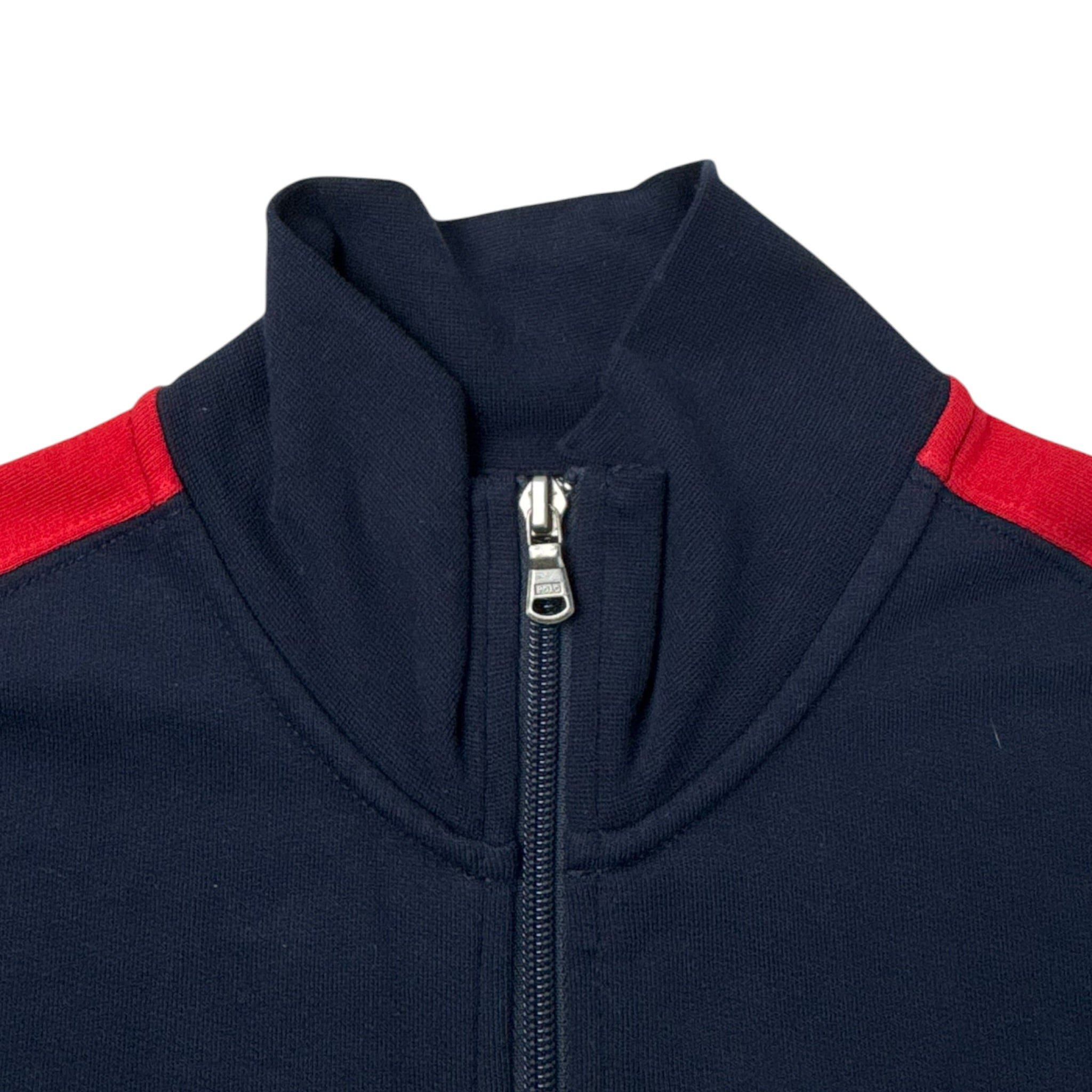 Polo Ralph Lauren Full Zip Track Sweater Navy/Red