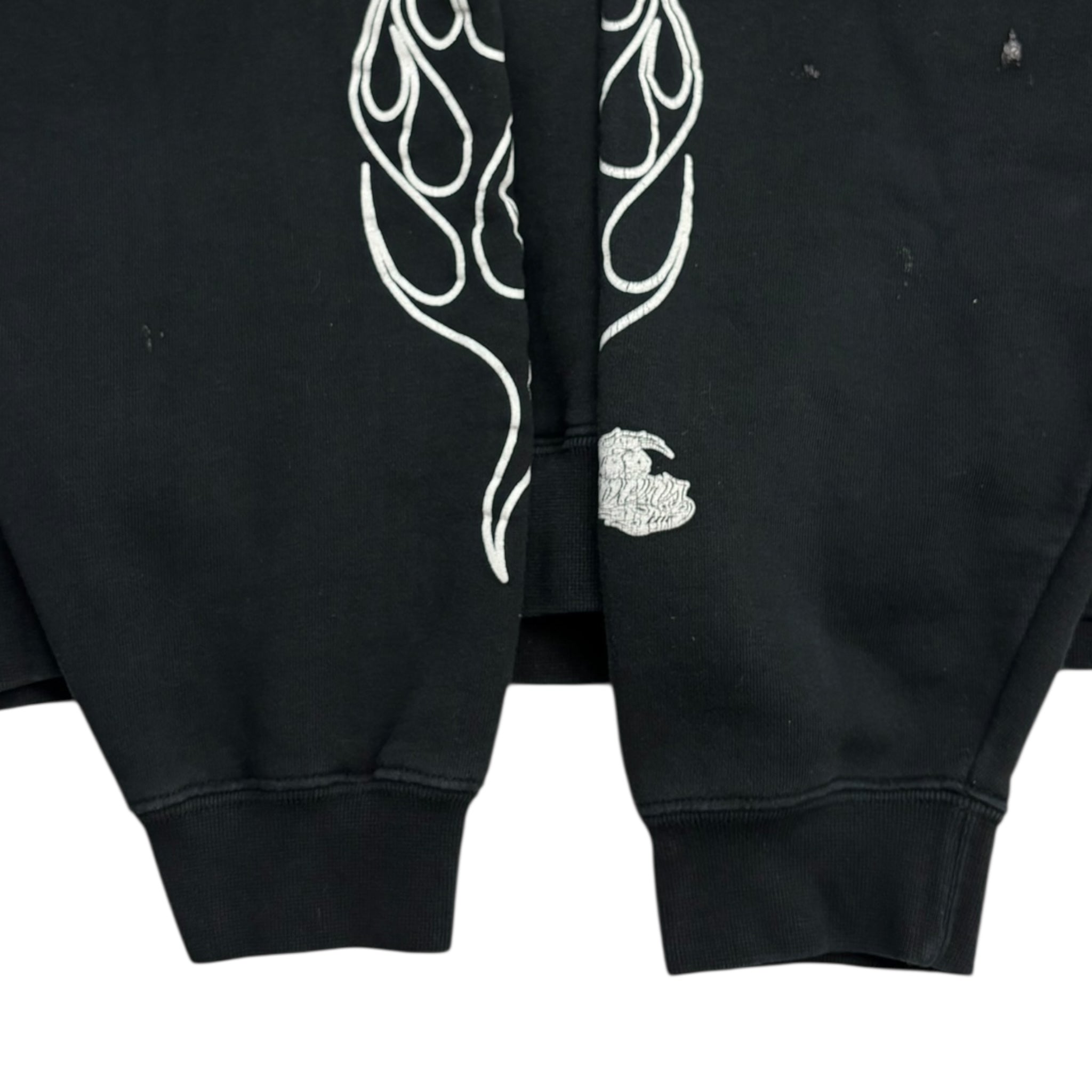 Vintage Y2K Choppers Inc Flame Sleeve Hoodie