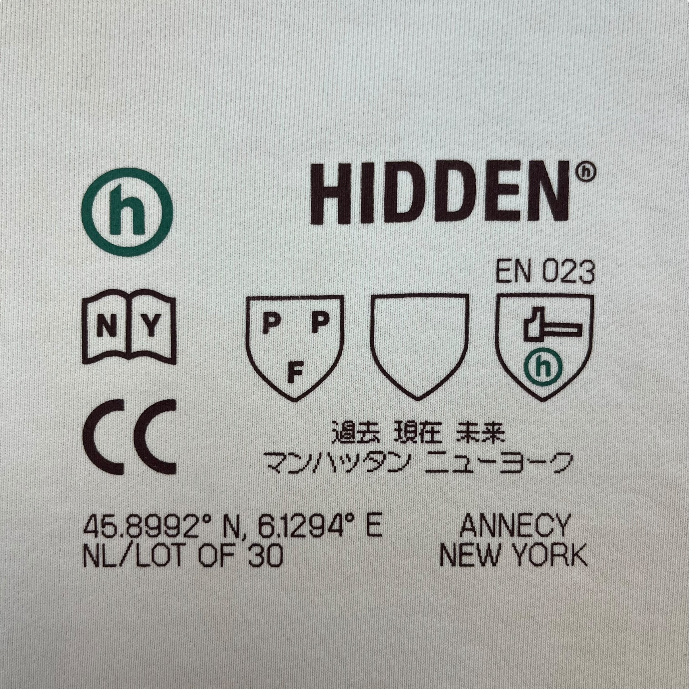 Hidden NY H Logo Cloud Camo Hoodie Cream/White