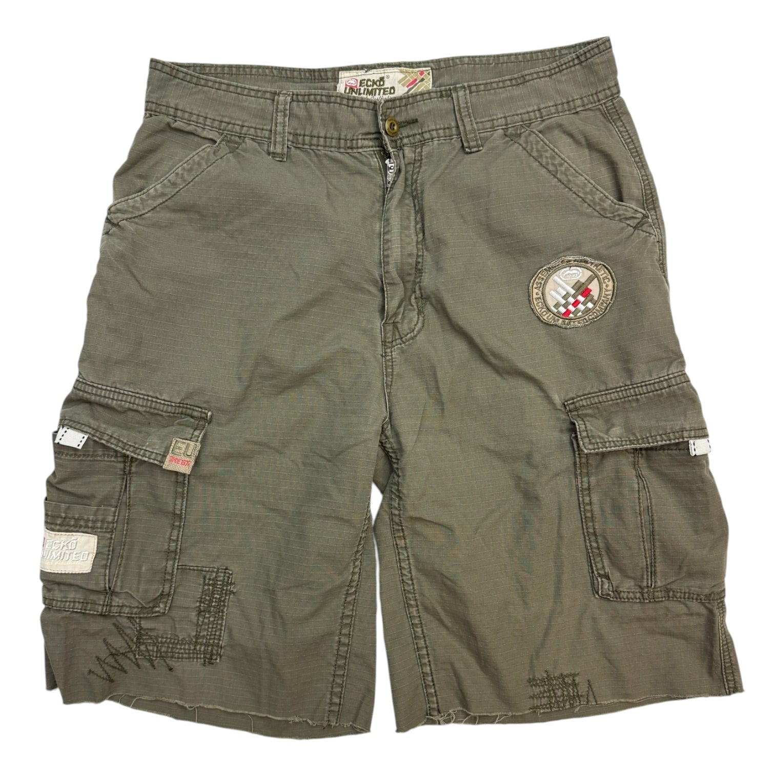Vintage Y2K Ecko Patchwork Cargo Shorts