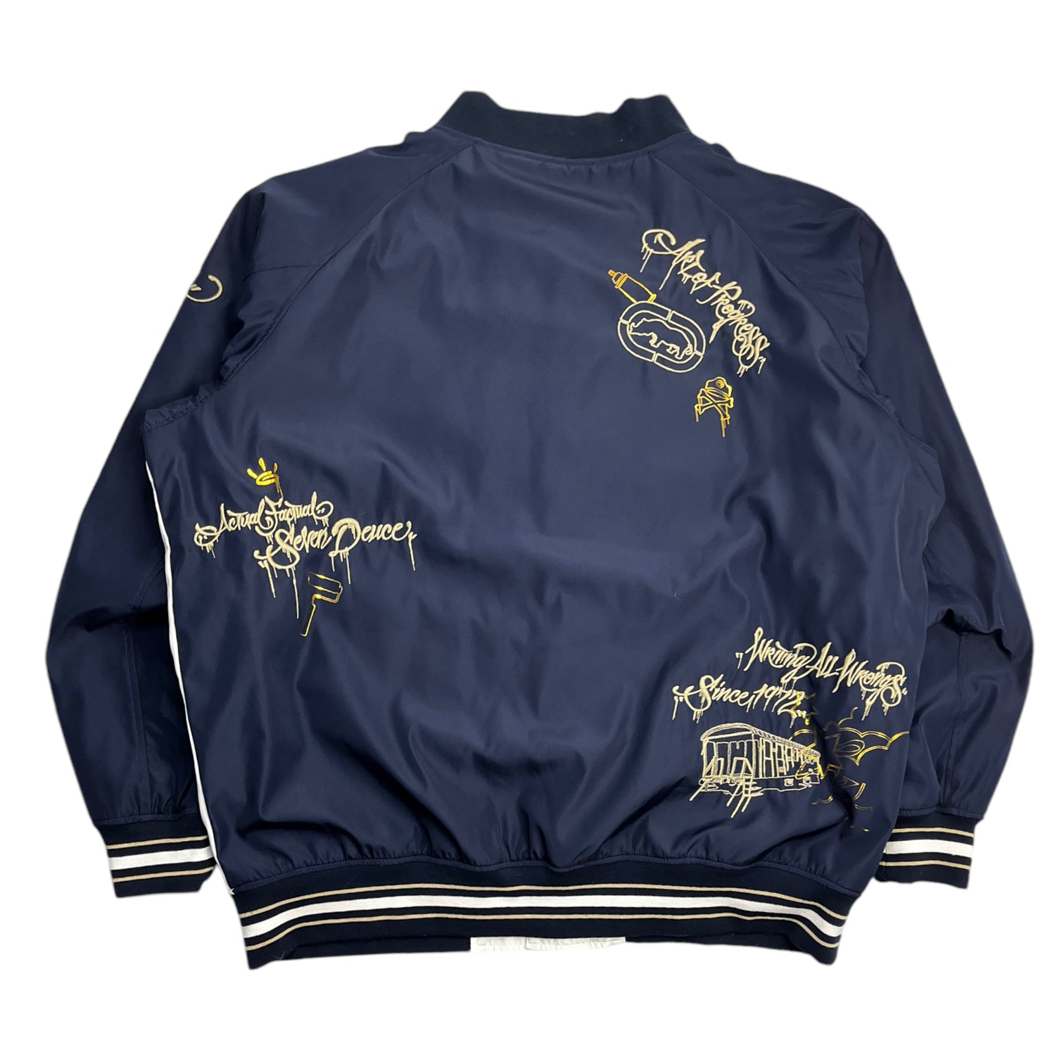 Vintage Y2K Ecko Embroidered Satin Jacket