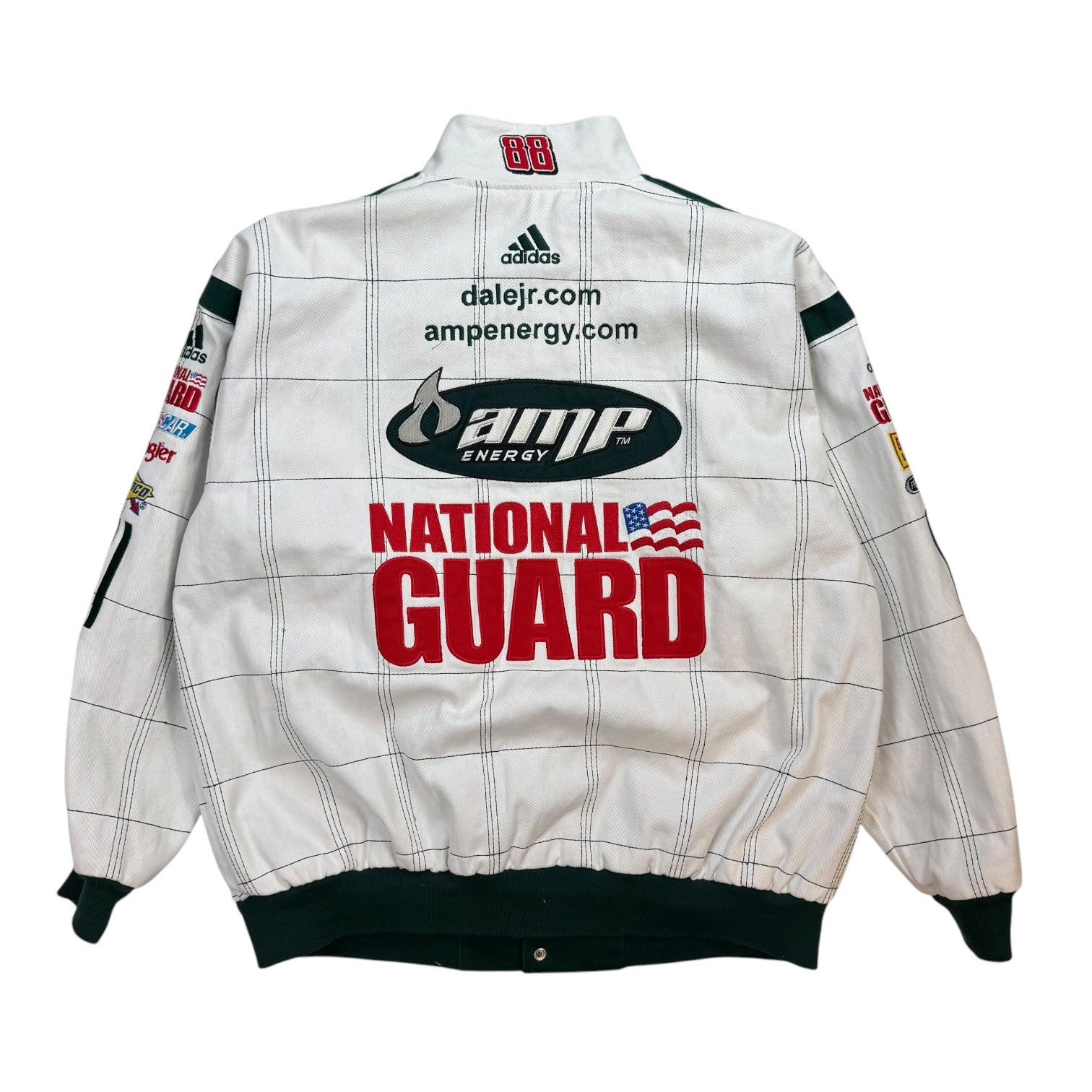 Vintage NASCAR Dale Earnhardt Jr. Amp Energy Jacket White/Green