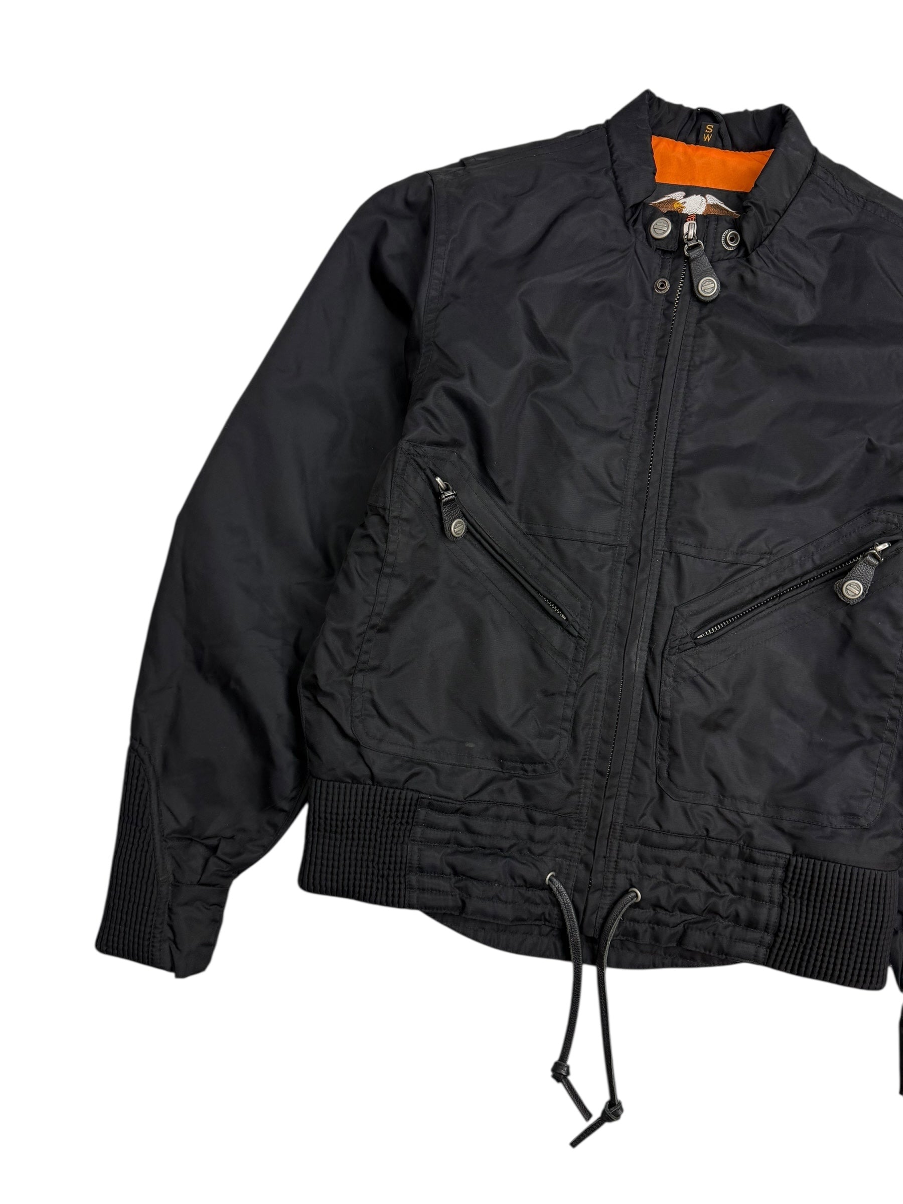 Vintage Harley Davidson Women’s Nylon Jacket Black
