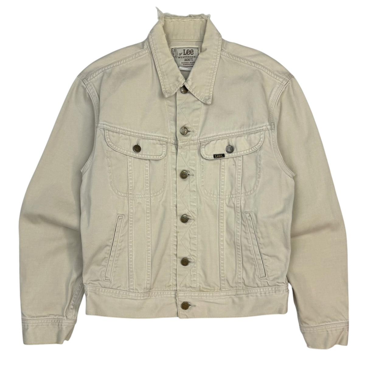 (W) Vintage Lee Westerner Denim Jacket Tan