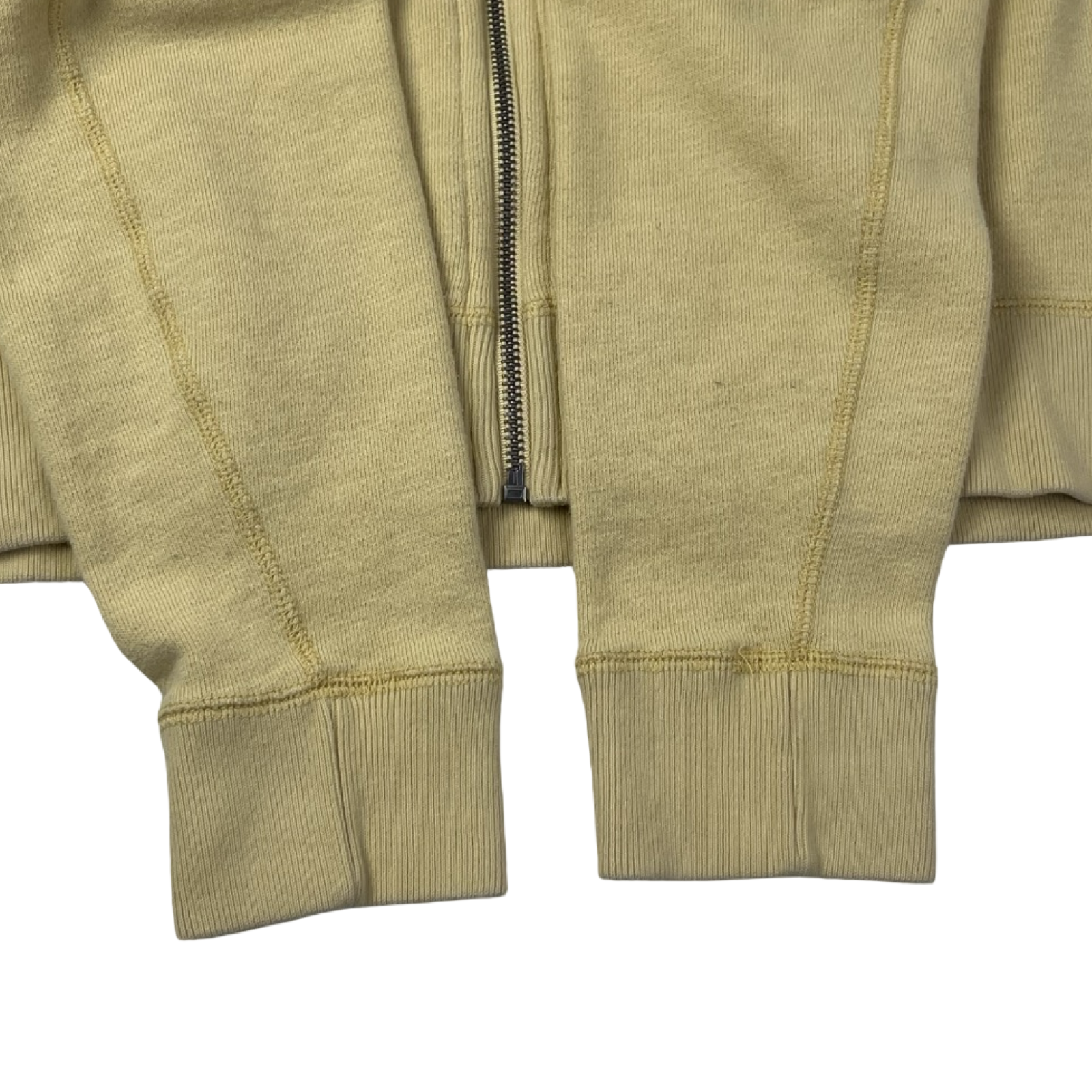Vintage Y2K Abercrombie & Fitch Zip Up Hoodie Pale Canary