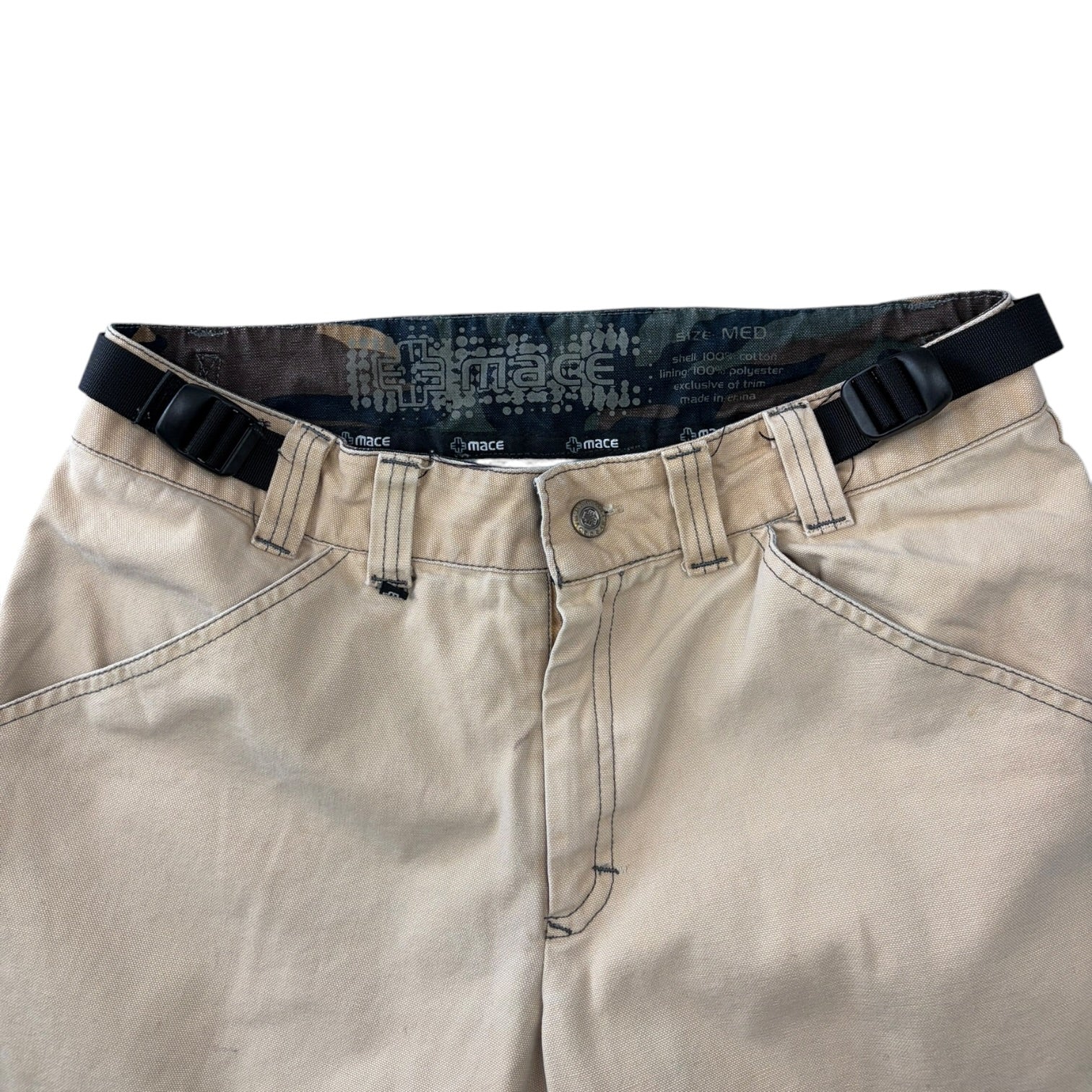 Vintage Mace Skate Shorts Beige