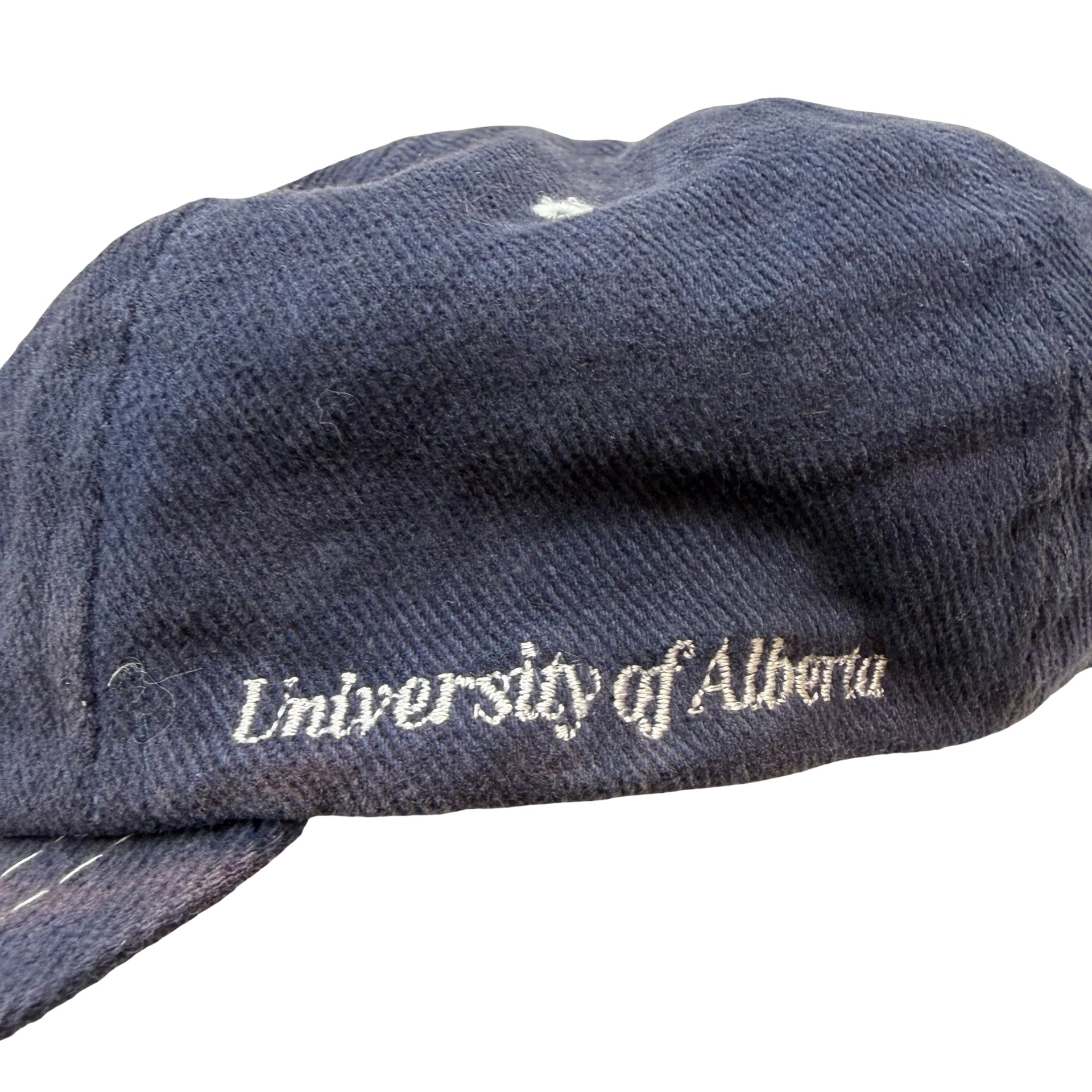 Vintage University Of Alberta Starter Chenille Logo Embroidered Hat Navy