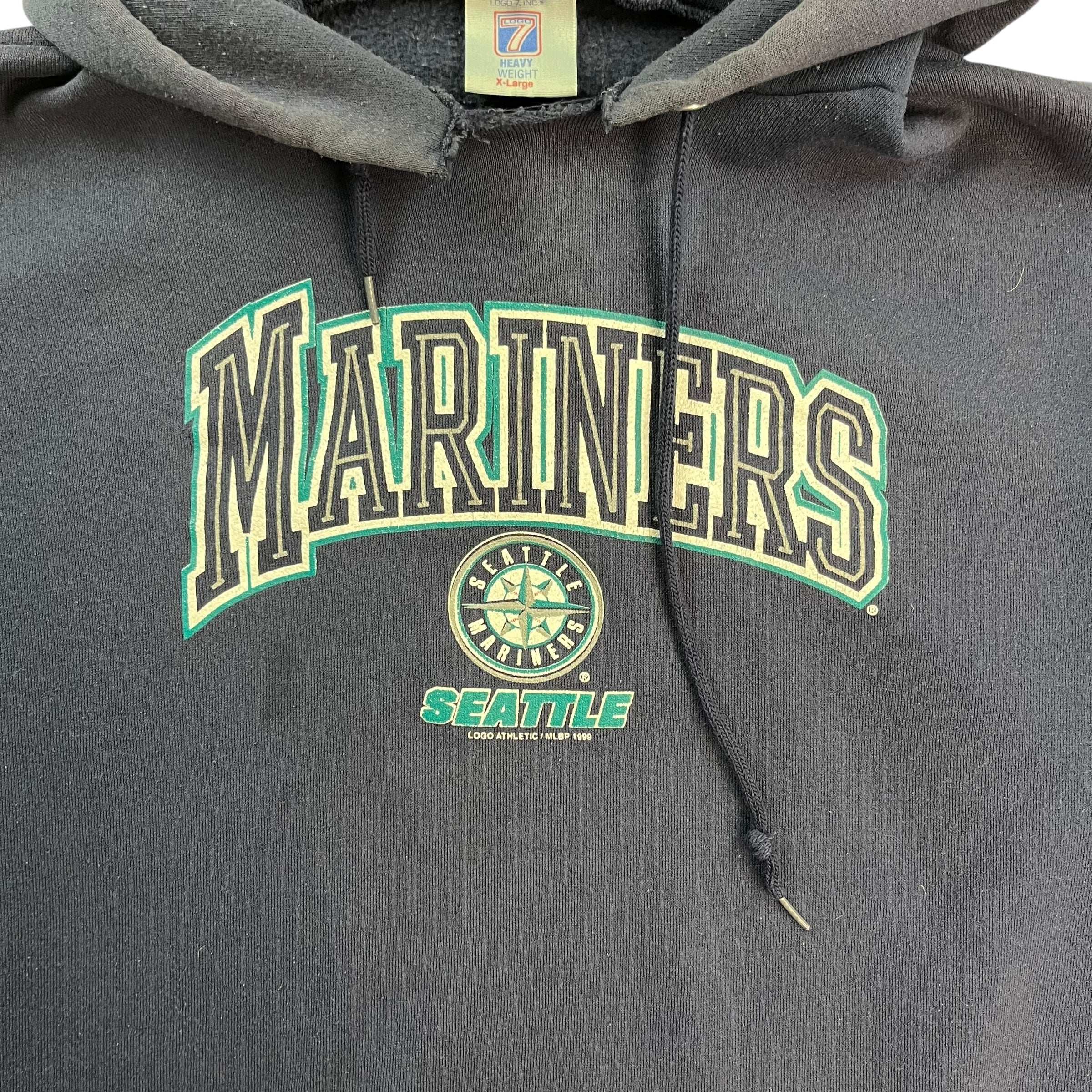Vintage Seattle Mariners Hoodie Navy Blue