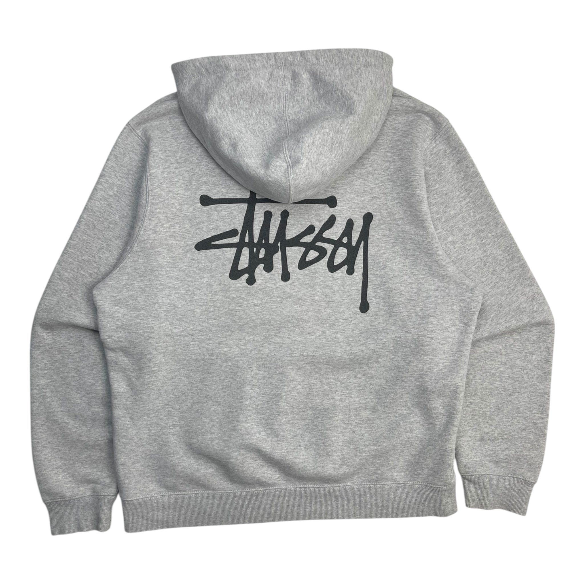Stussy Basic Hoodie Ash Heather