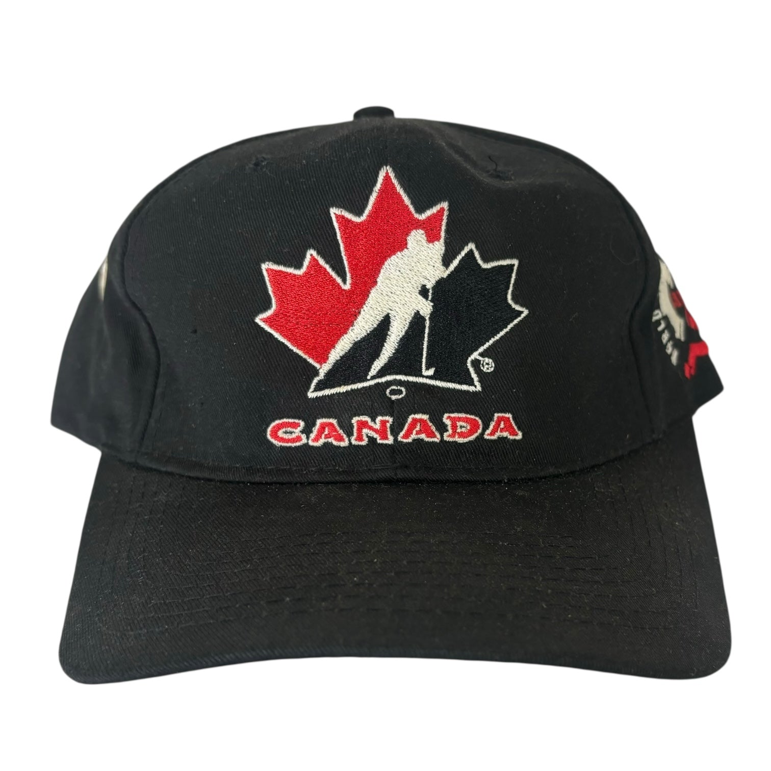 Vintage 1996 Team Canada World Cup of Hockey SnapBack Hat White/Red