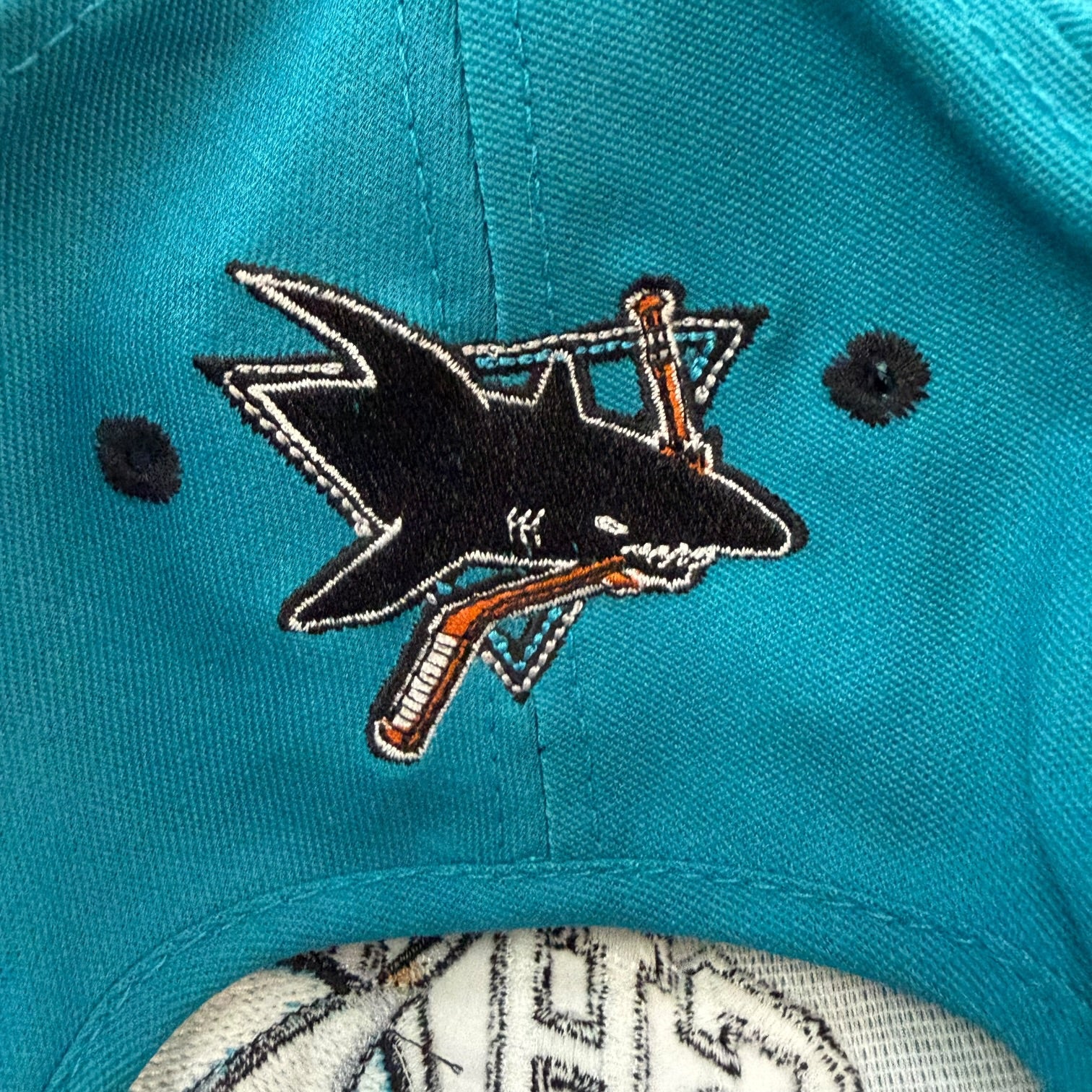 Vintage San Jose Sharks SnapBack Hat Blue/Black