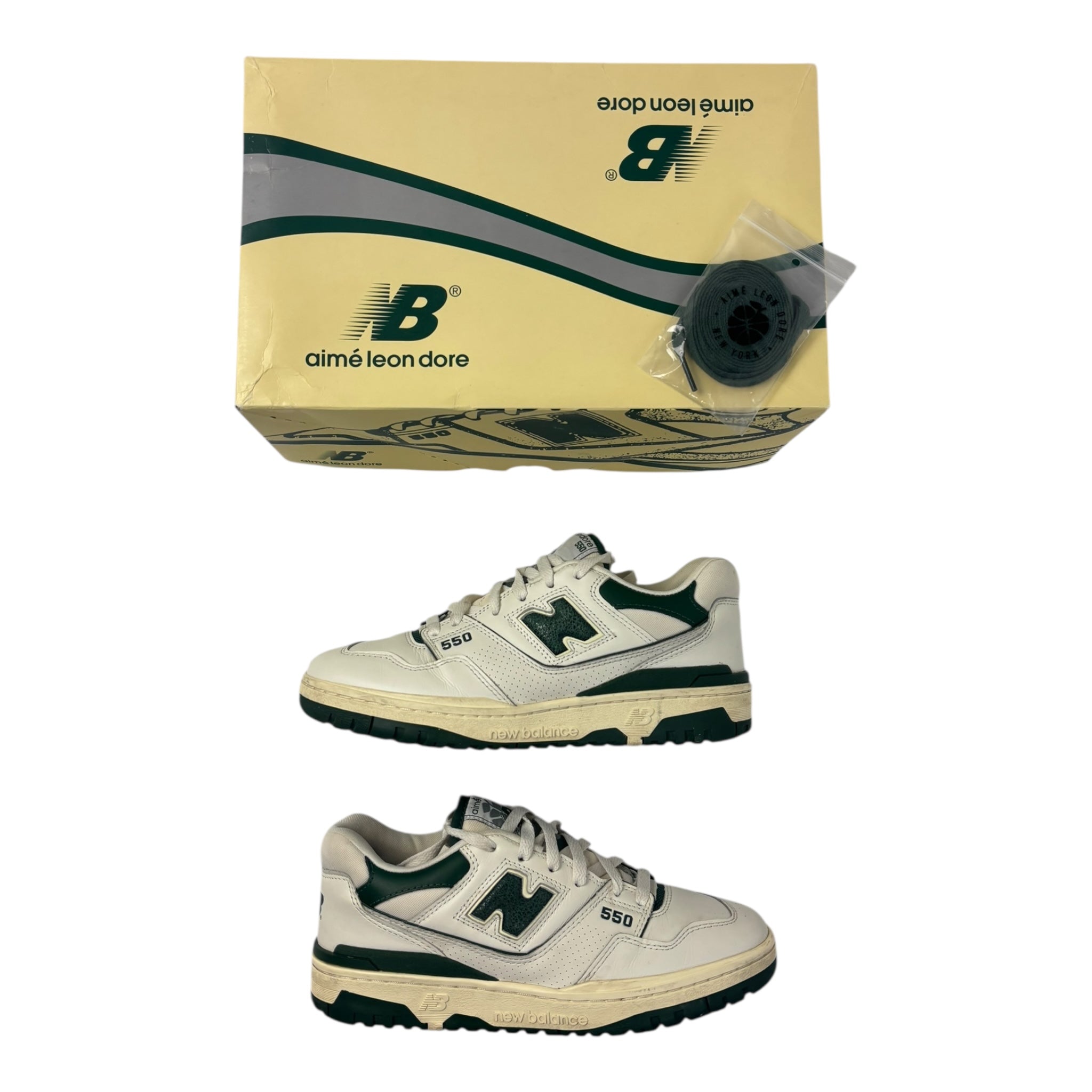 New Balance 550 X Aime Leon Dore White Green (Used)