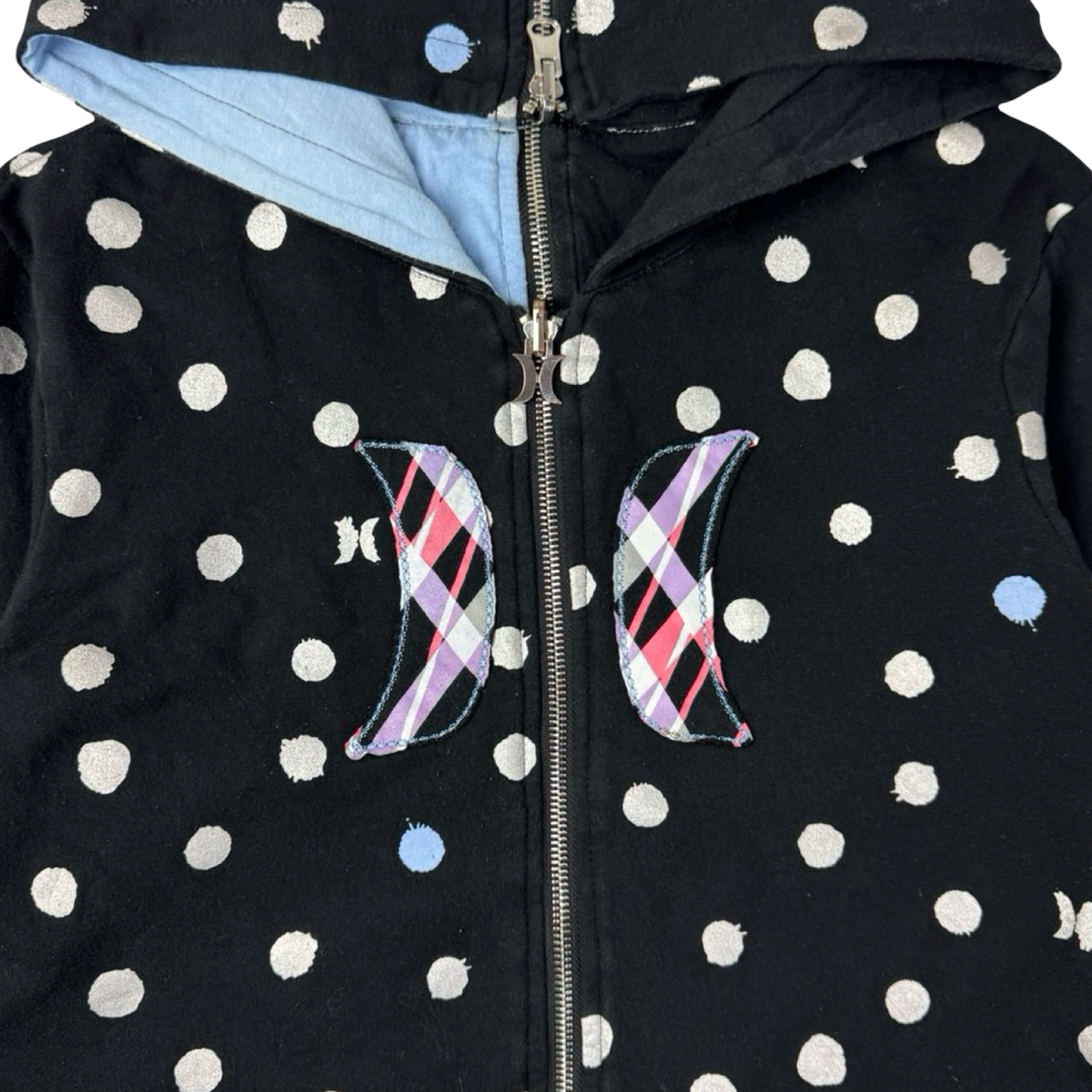 (W) Vintage Y2K Hurley Reversible Zip Up Surf Hoodie