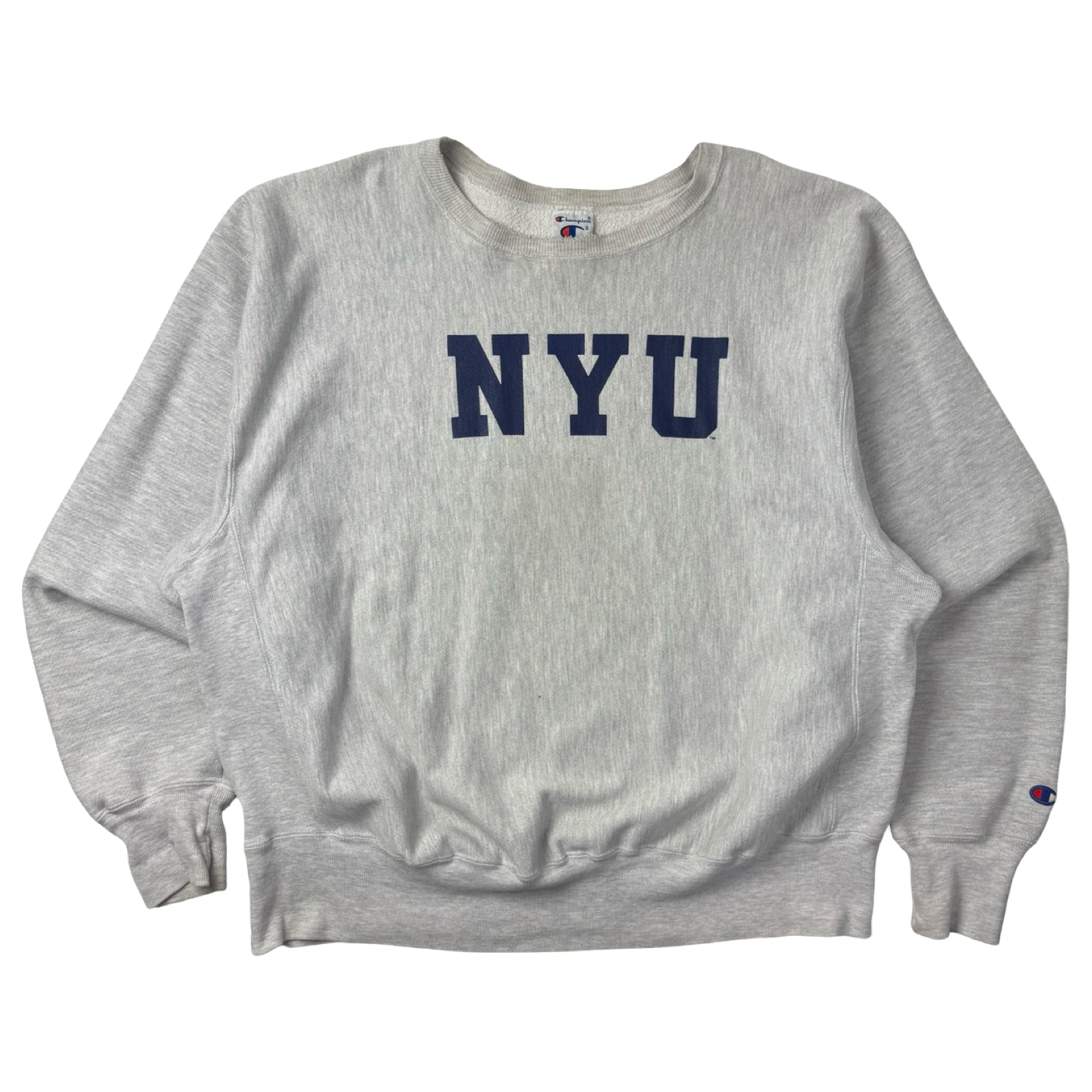 Vintage New York University Champion Reverse Weave Crewneck