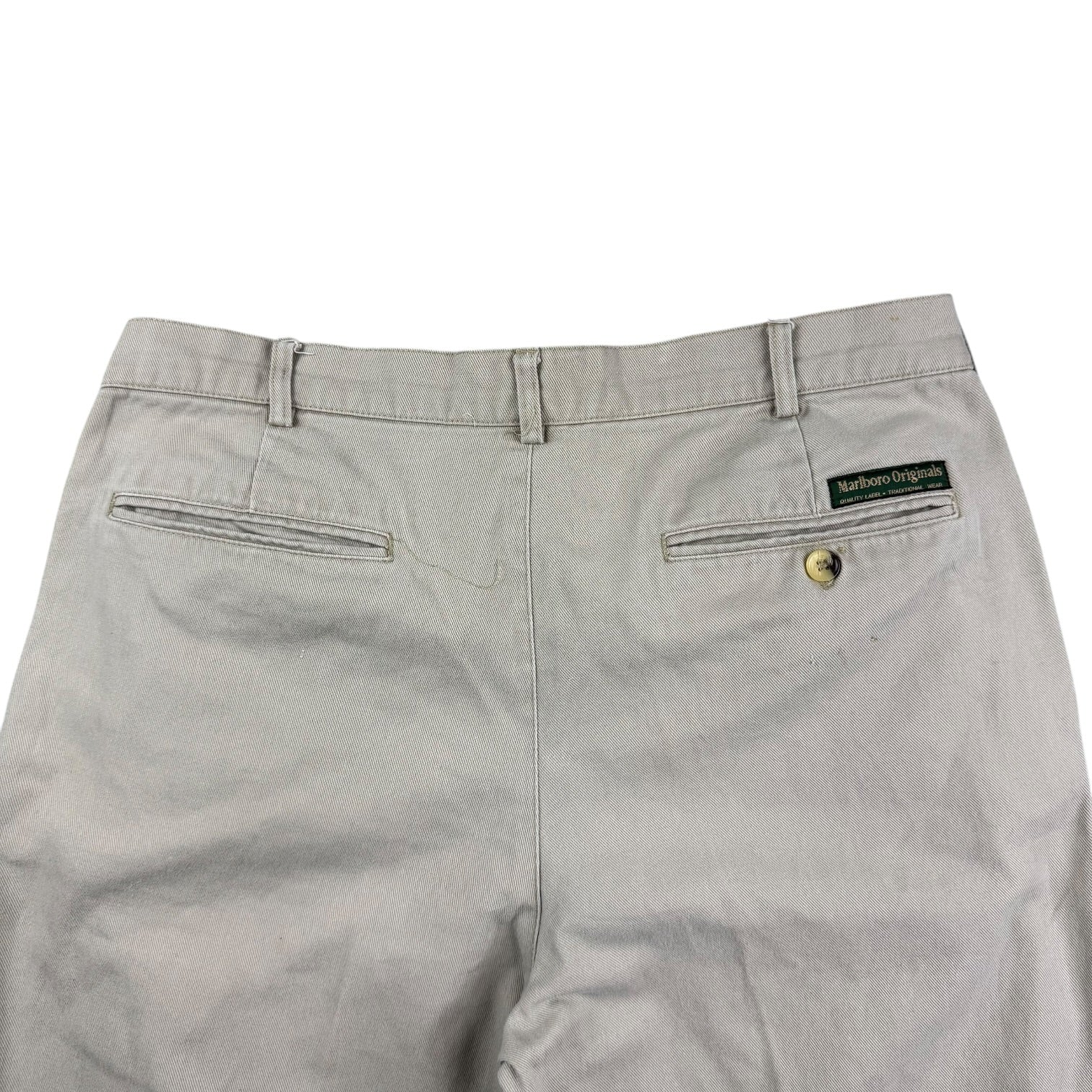 Vintage Marlboro Originals Khaki Pants Light Tan