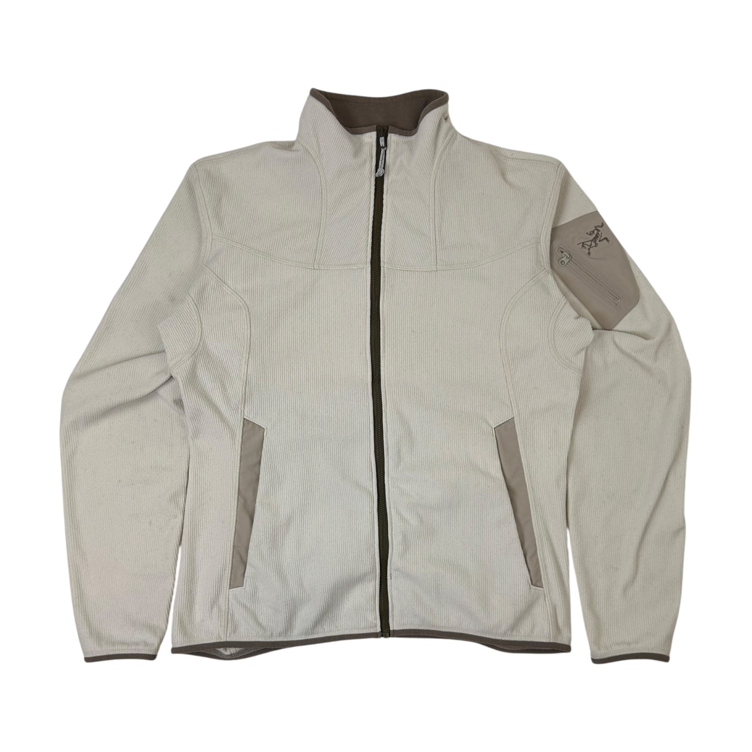 Women’s Arc'teryx Polartec Fleece Zip Up Jacket White