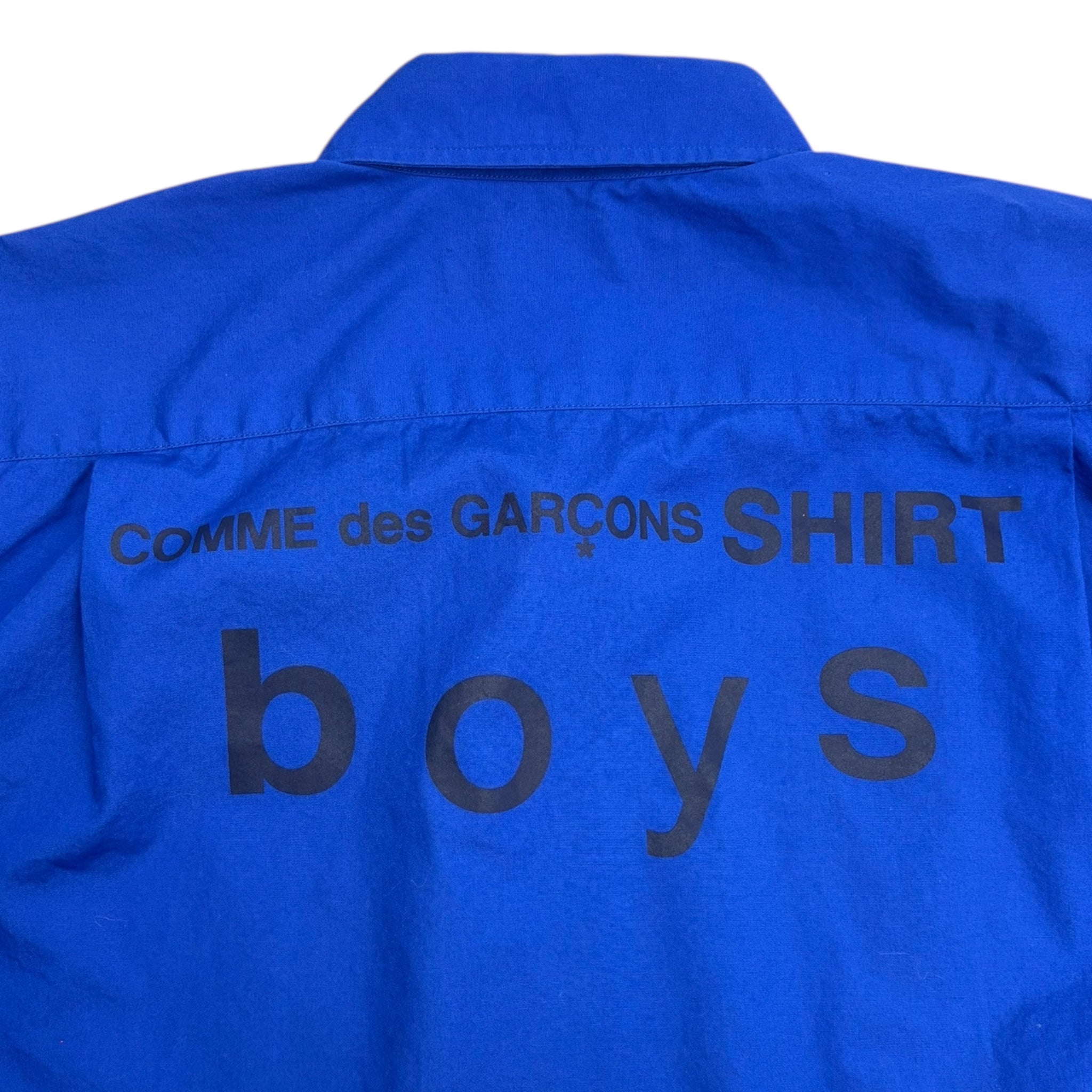Comme des Garçons Boys Button-Up Shirt Blue