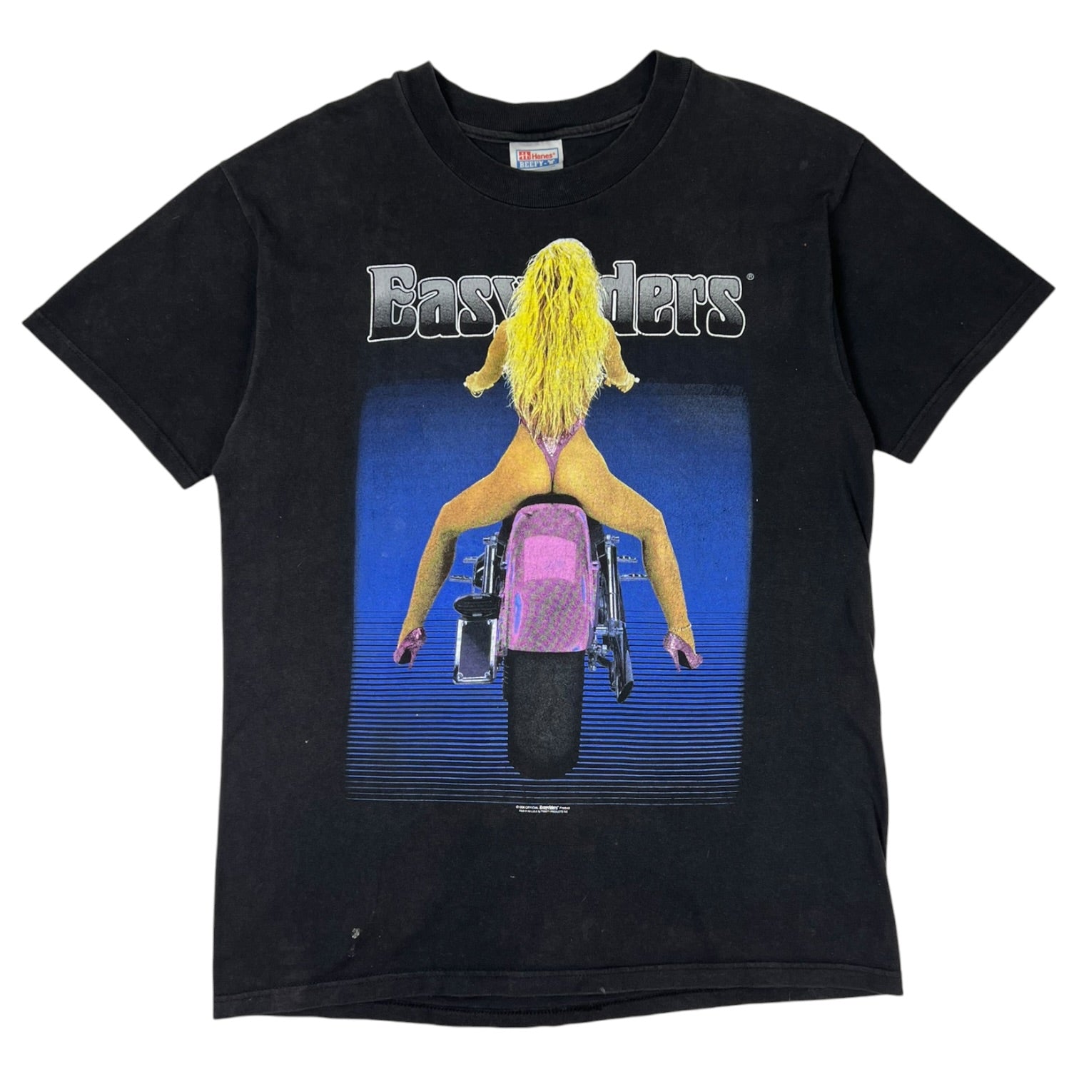 Vintage EasyRiders PinUp Graphic T-Shirt Black