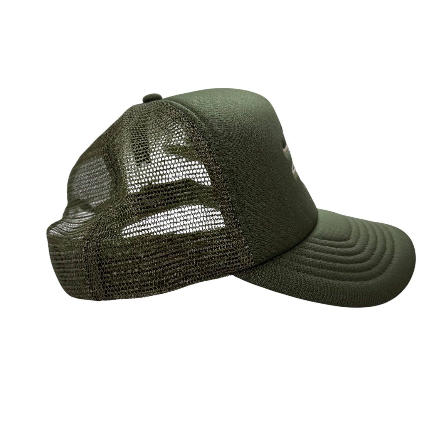 Stussy Big Basic Trucker Hat Olive Green